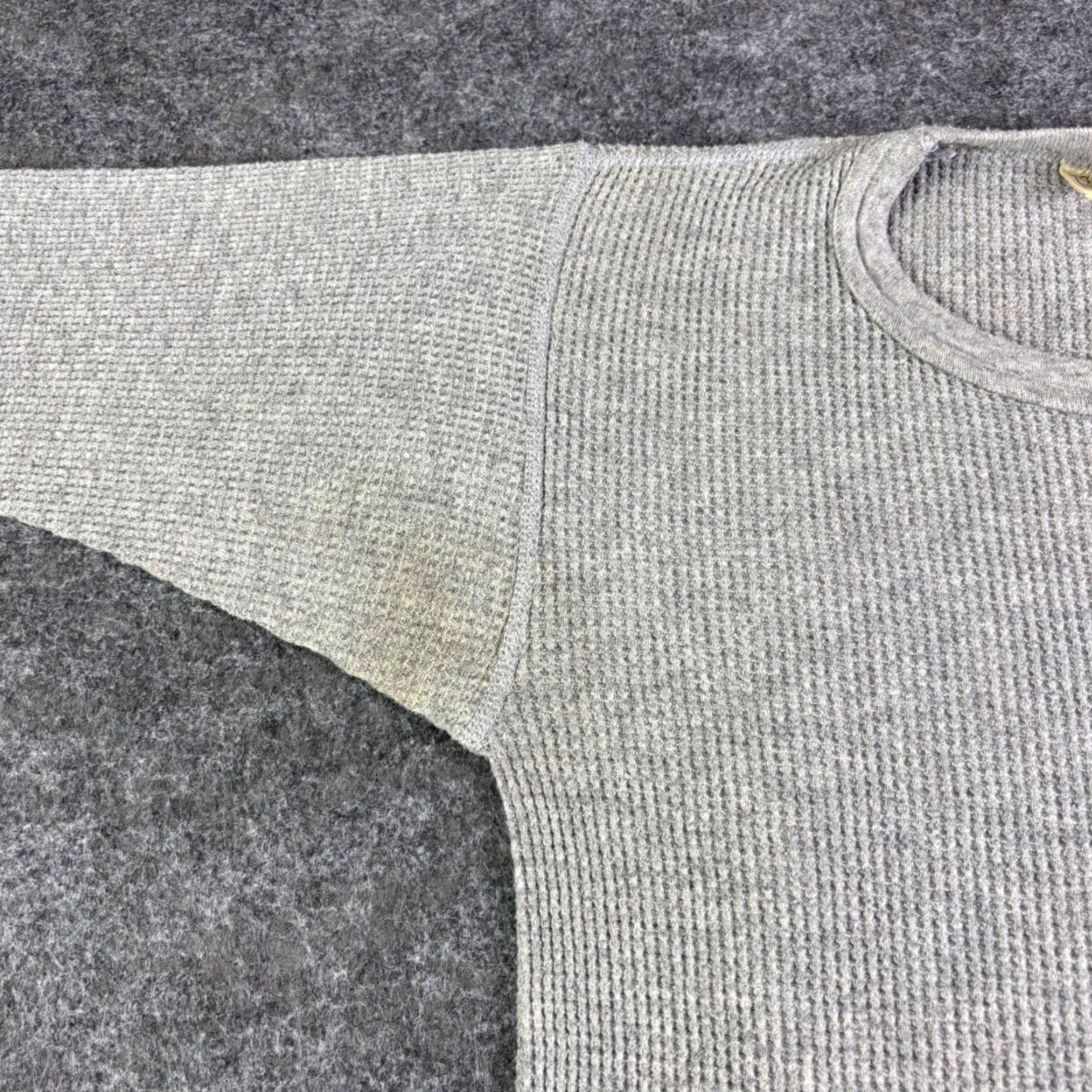 Vintage VINTAGE Northwest Territory Men’s Grey Waffle Knit Thermal Long Sleeve Shirt M 90s Size US M / EU 48-50 / 2 - 6 Thumbnail