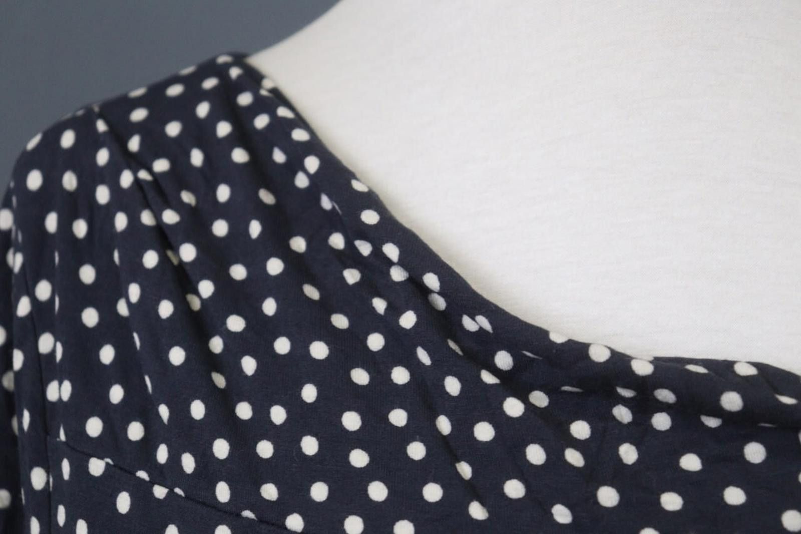 Designer Weekend Max Mara Navy White Stretchable Pullover Tunic Top Size M / US 6-8 / IT 42-44 - 7 Thumbnail