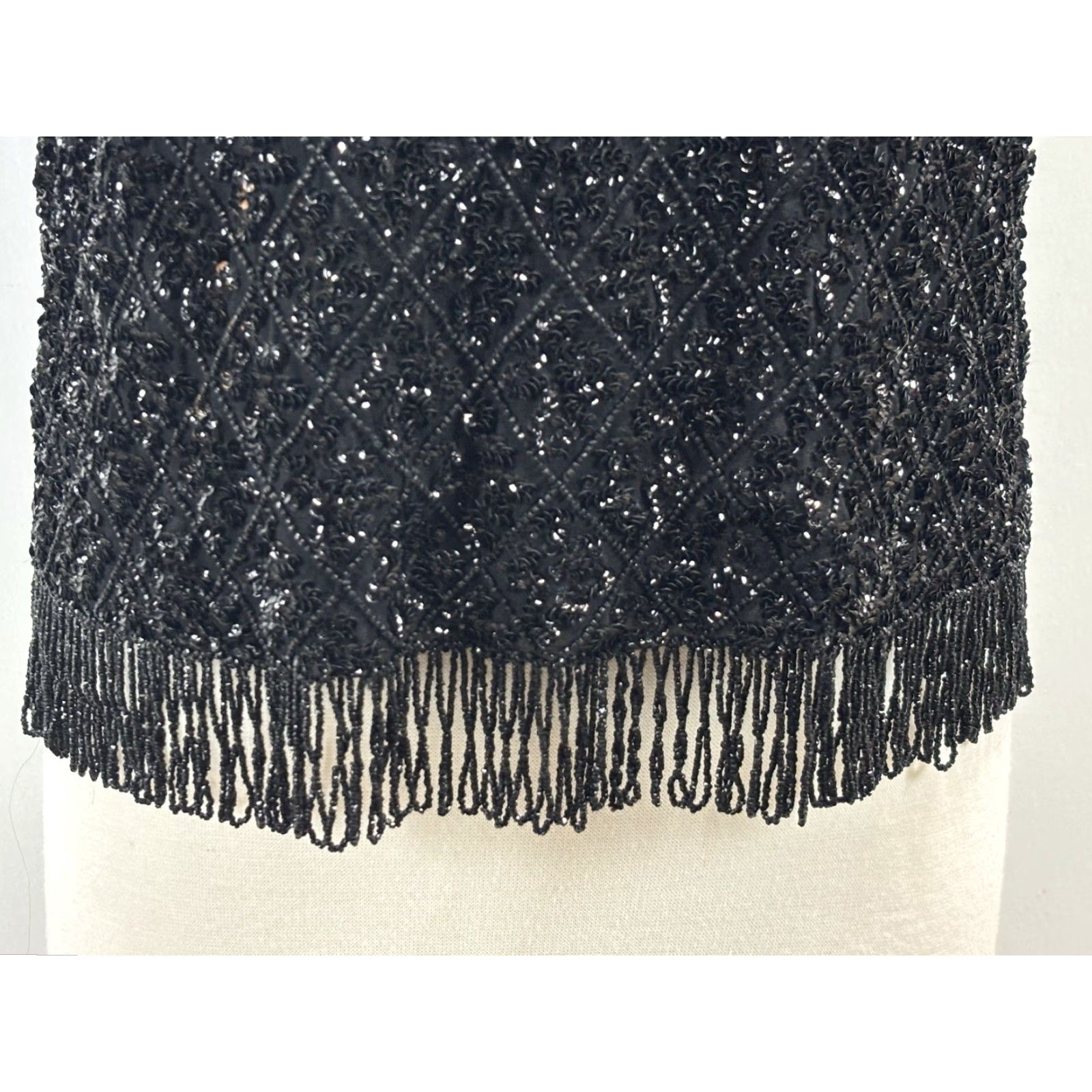 Vintage VINTAGE Royal Beaded Shirt Women’s Size 12 Black Silk Formal 1960s Evening Size XL / US 12-14 / IT 48-50 - 6 Thumbnail