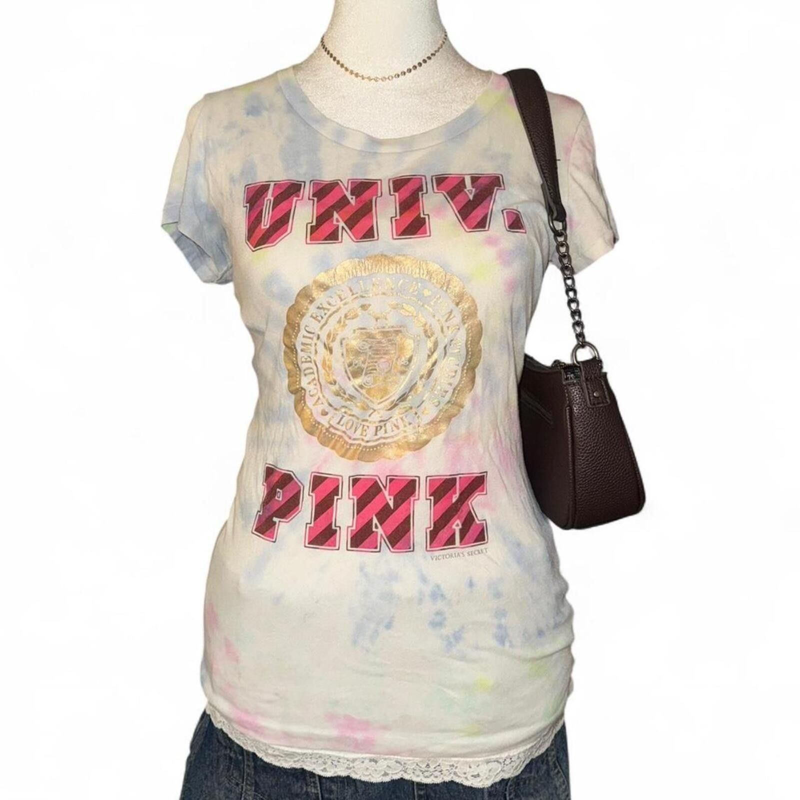 Pink Vintage Victoria Secret—PINK baby tee Size M / US 6-8 / IT 42-44 - 1 Thumbnail