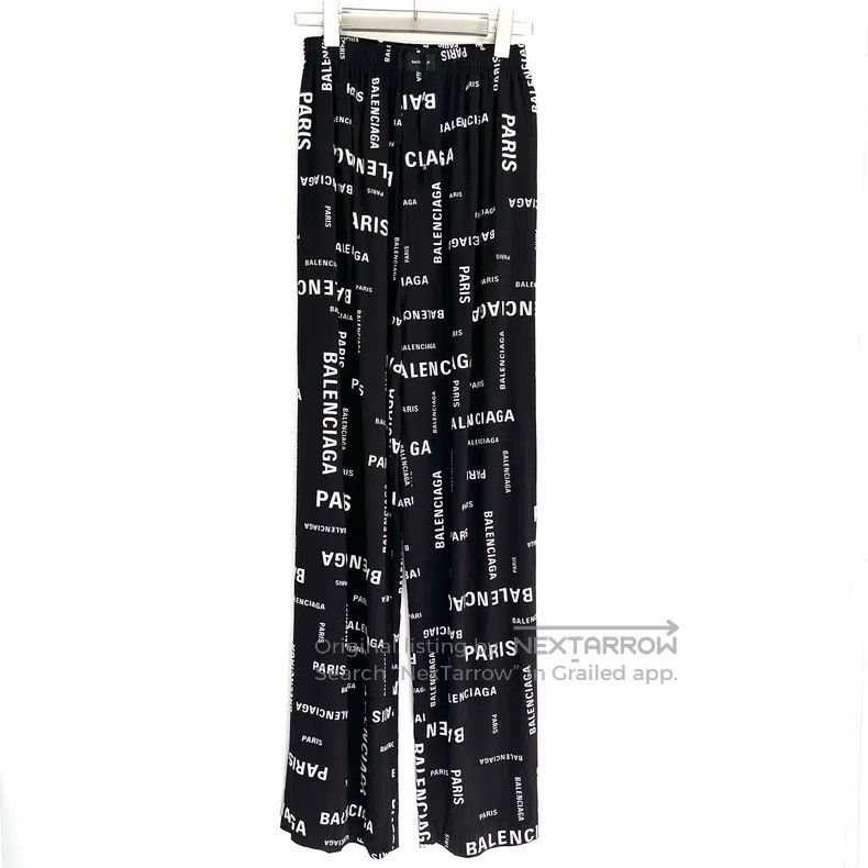 Balenciaga Balenciaga Letter Print Pants Size US 34 / EU 50 - 1 Thumbnail