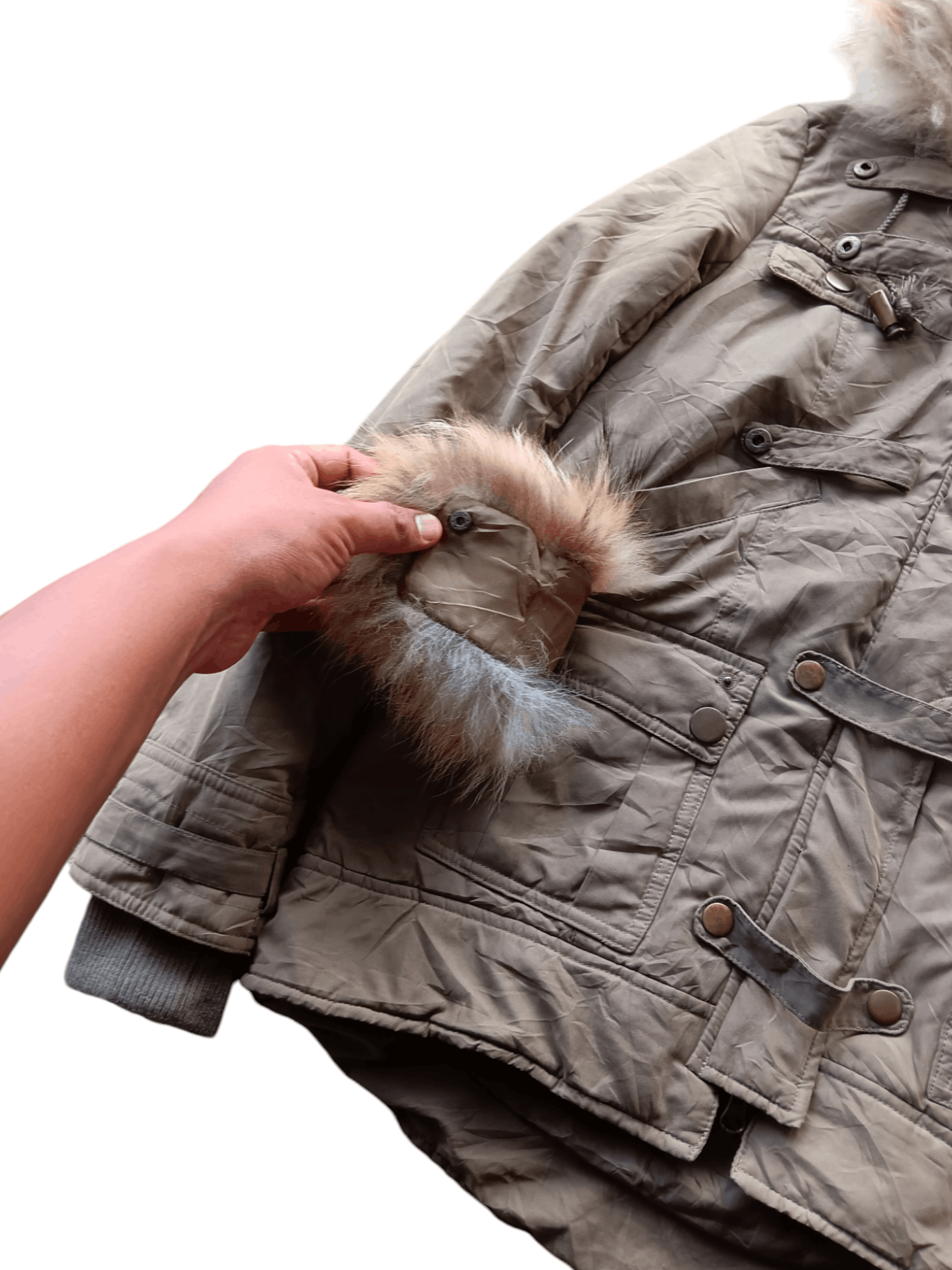 Murua fur racoon hoodie ifsixwasnine style jkt