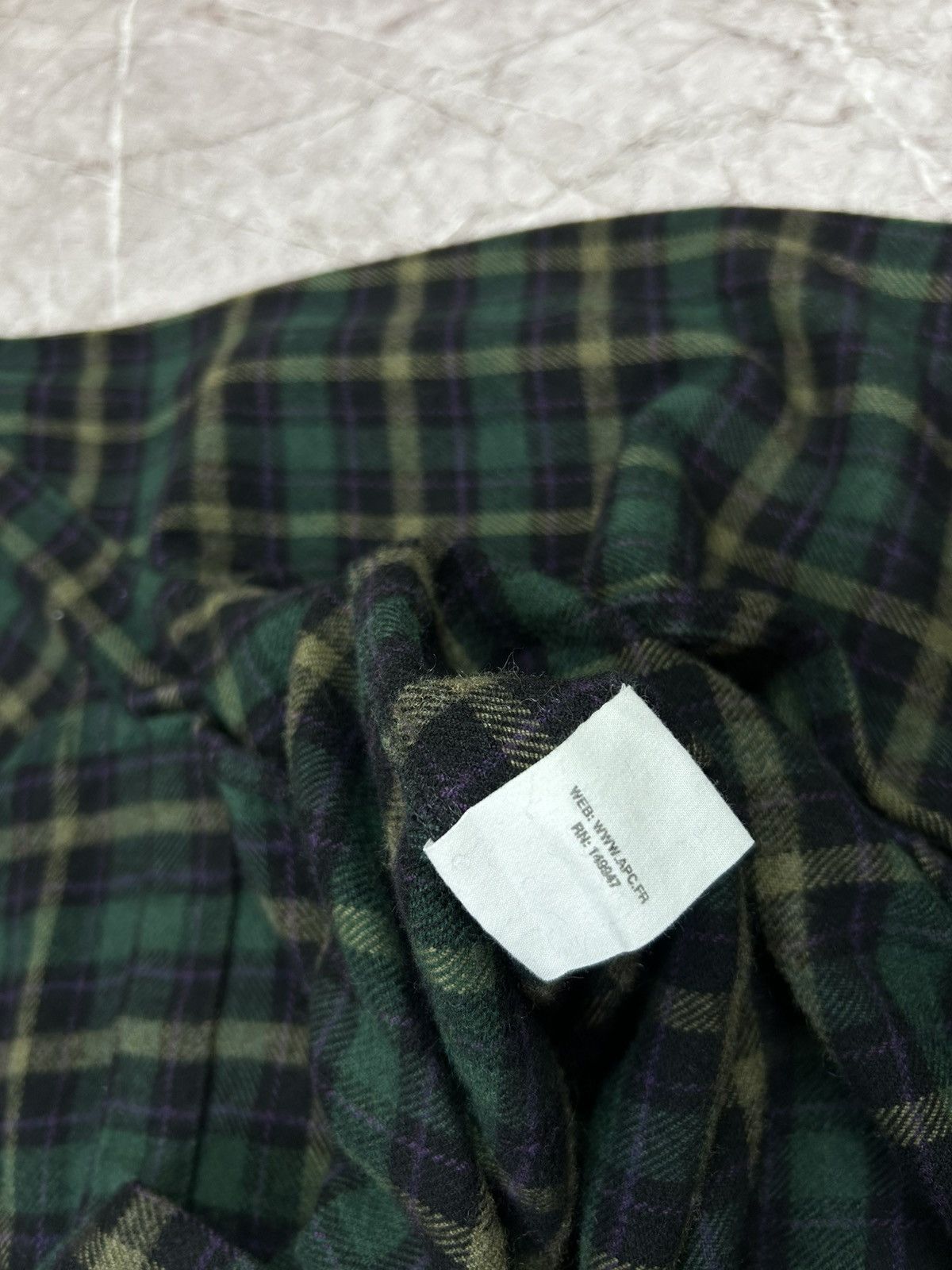 A.P.C. A.P.C Wool Flannel Button Up Size US XL / EU 56 / 4 - 6 Thumbnail