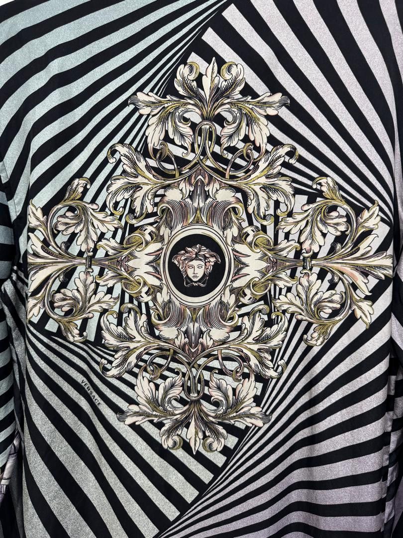 Versace Rare! Versace Baroque Printed Silk Regular Shirt Size US XL / EU 56 / 4 - 8 Thumbnail