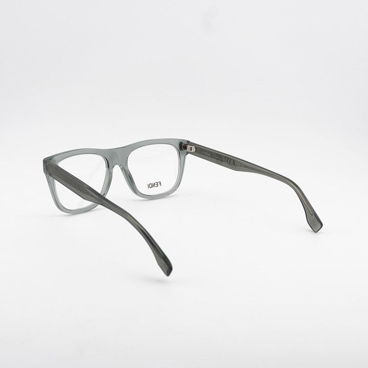 Fendi Fendi FE50070I 020 Eyeglasses Grey 54mm Square Frame Size ONE SIZE - 4 Thumbnail