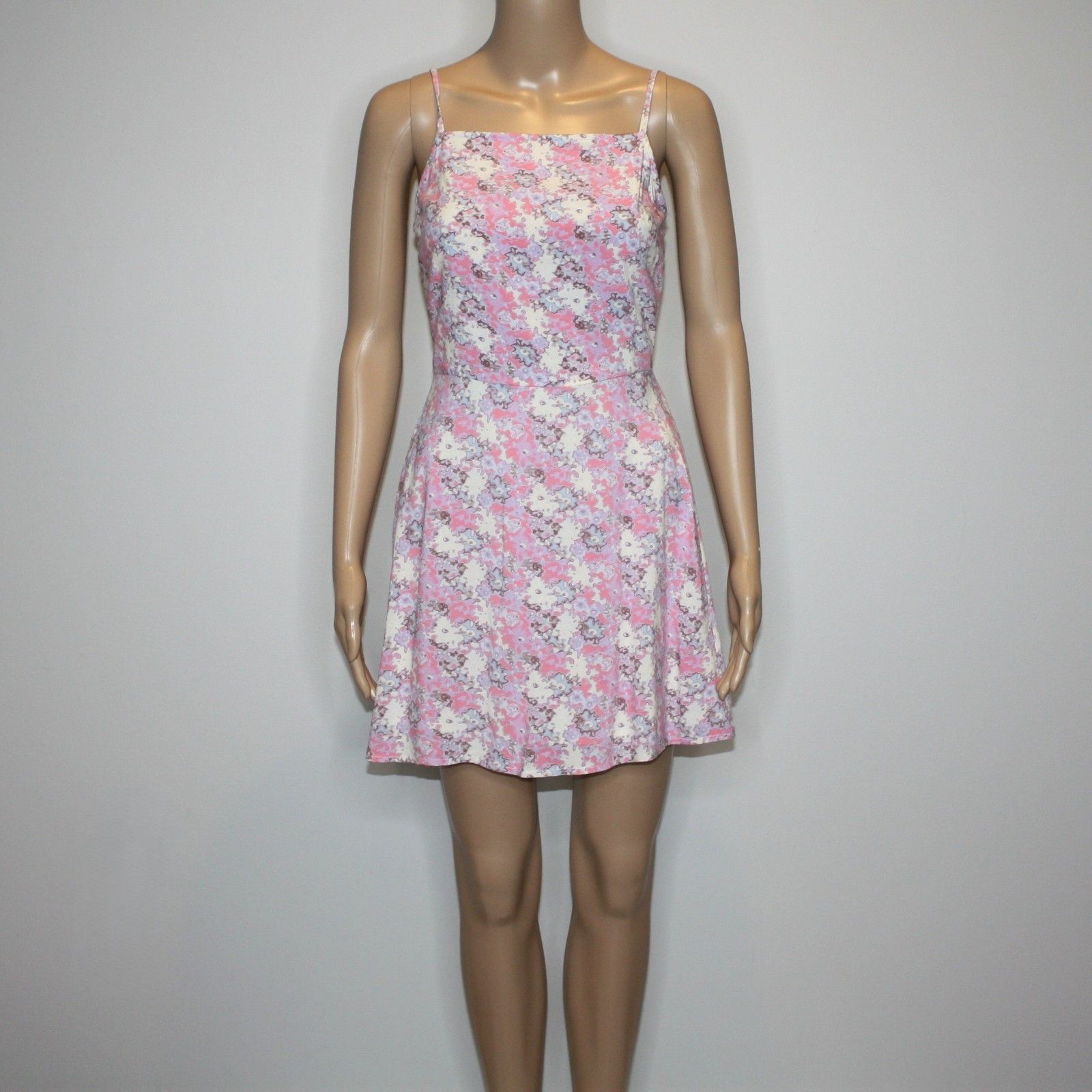 Other Abound Square Neck Printed Pink Mini Dress in Flower Haze Size XS / US 0-2 / IT 36-38 - 3 Thumbnail