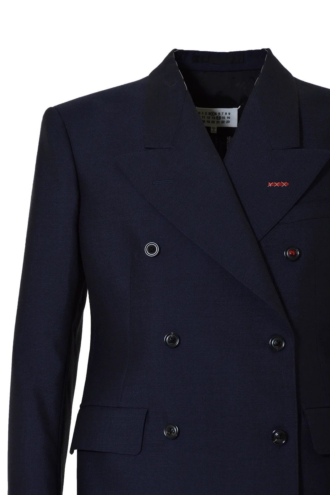 Maison Margiela NEW Sartorial Line Navy Mohair Wool Blazer Jacket Stitch Size 42R - 7 Thumbnail
