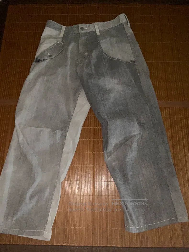 Yohji Yamamoto Yohji Yamamoto size 1 Nissan Deconstructed Dyed Open Line O Size US 28 / EU 44 - 1 Thumbnail