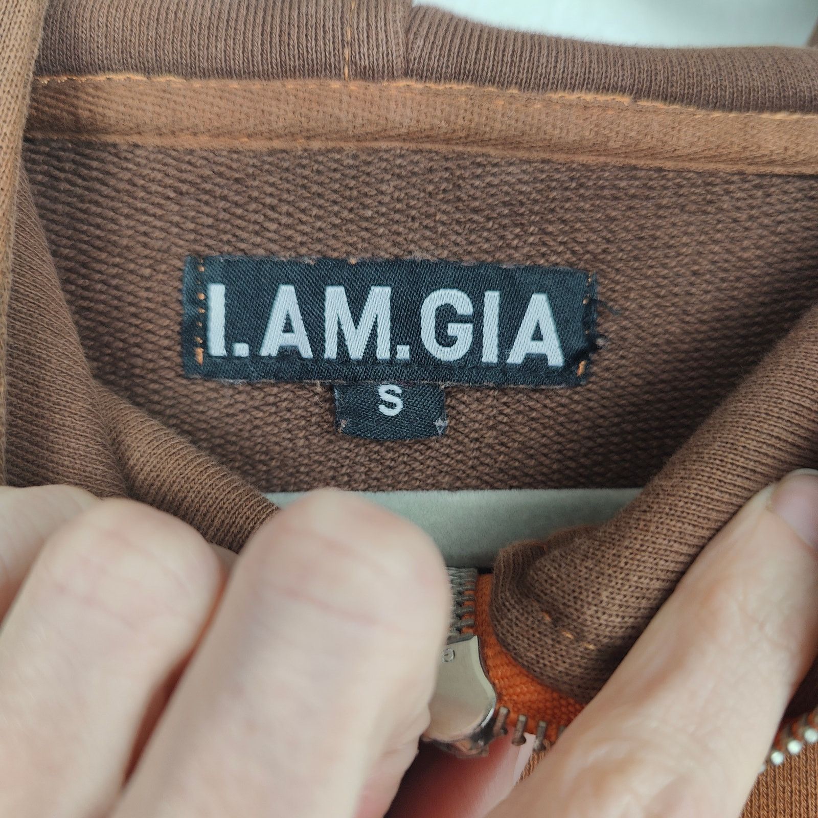Other I.Am.Gia Ariana Sweatshirt Womens Small 1/2 Zip Orange Brown Size S / US 4 / IT 40 - 6 Thumbnail