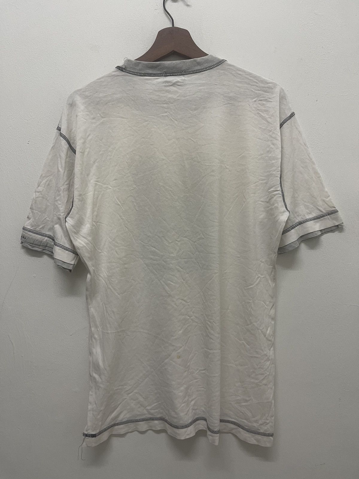 Marithe + Francois Girbaud × Vintage 90’s MFG GIRBAUD Big Spellout Tee Size US M / EU 48-50 / 2 - 2 Thumbnail