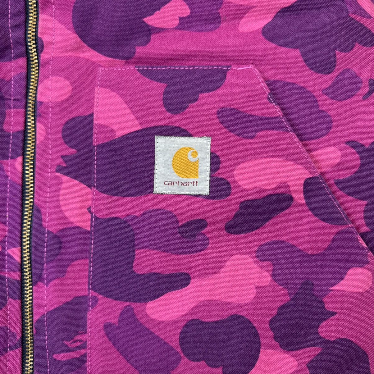 Bape × Carhartt Super Rare DS Bape x Carhartt PurpleCamo Vest Jacket Size US M / EU 48-50 / 2 - 3 Thumbnail