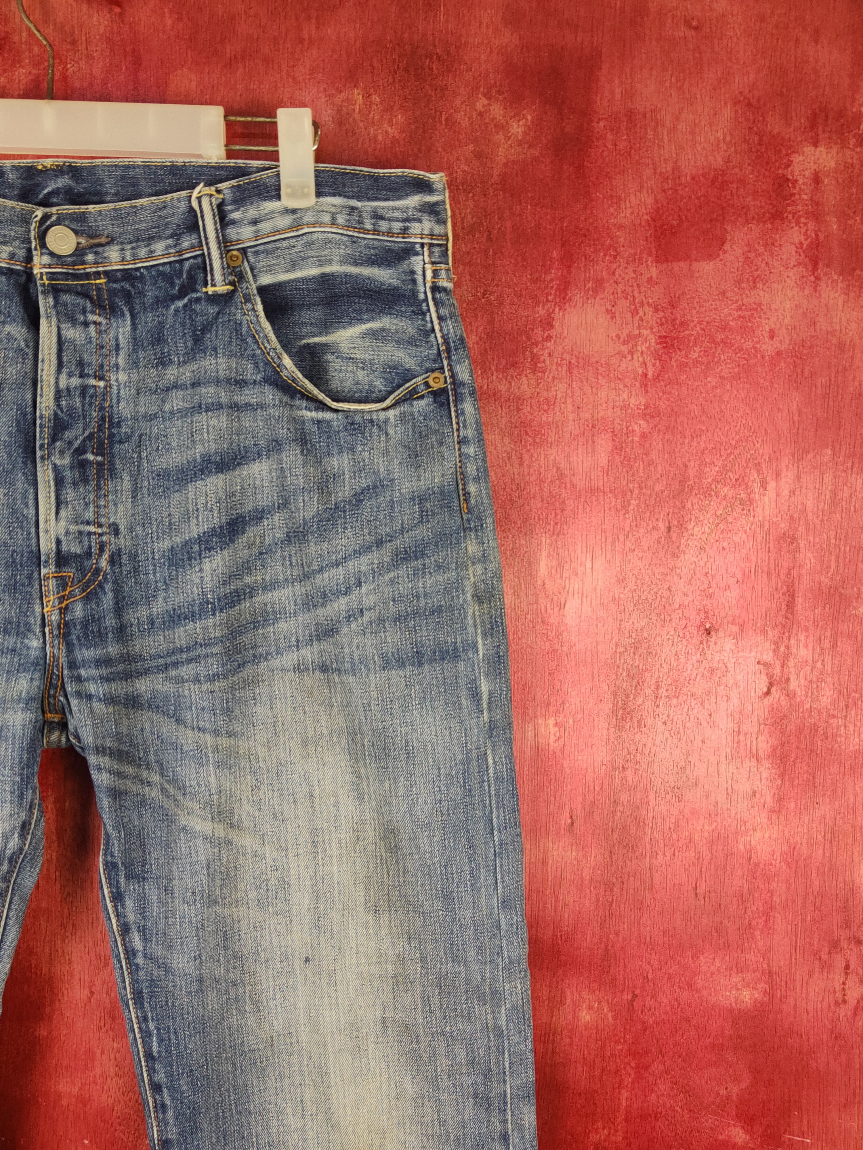 Levi's Levi's Blue Distressed Ripped Jeans #S1881 Size US 36 / EU 52 - 5 Thumbnail