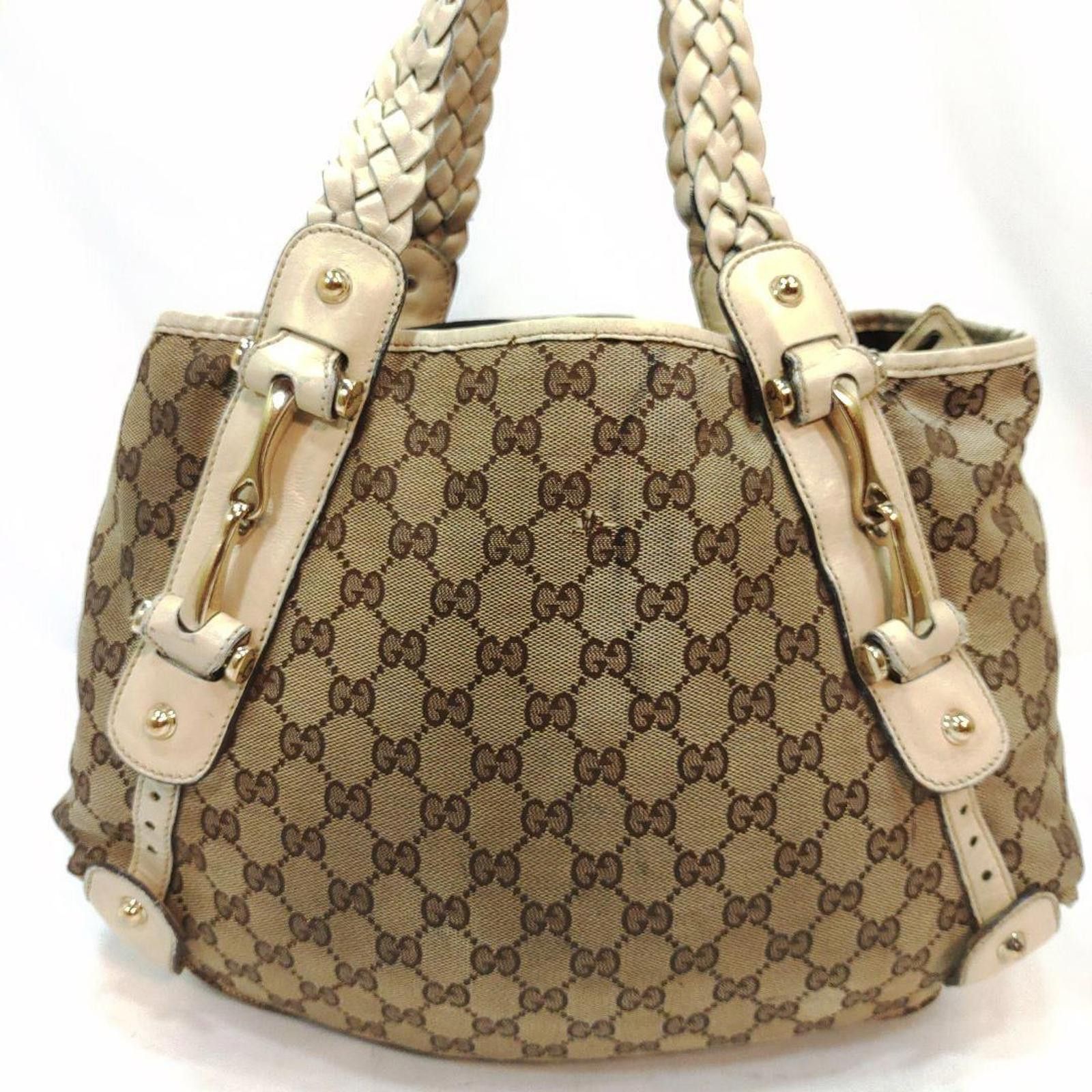 Gucci Gucci - Beige GG Canvas Tote Bag Size ONE SIZE - 3 Thumbnail