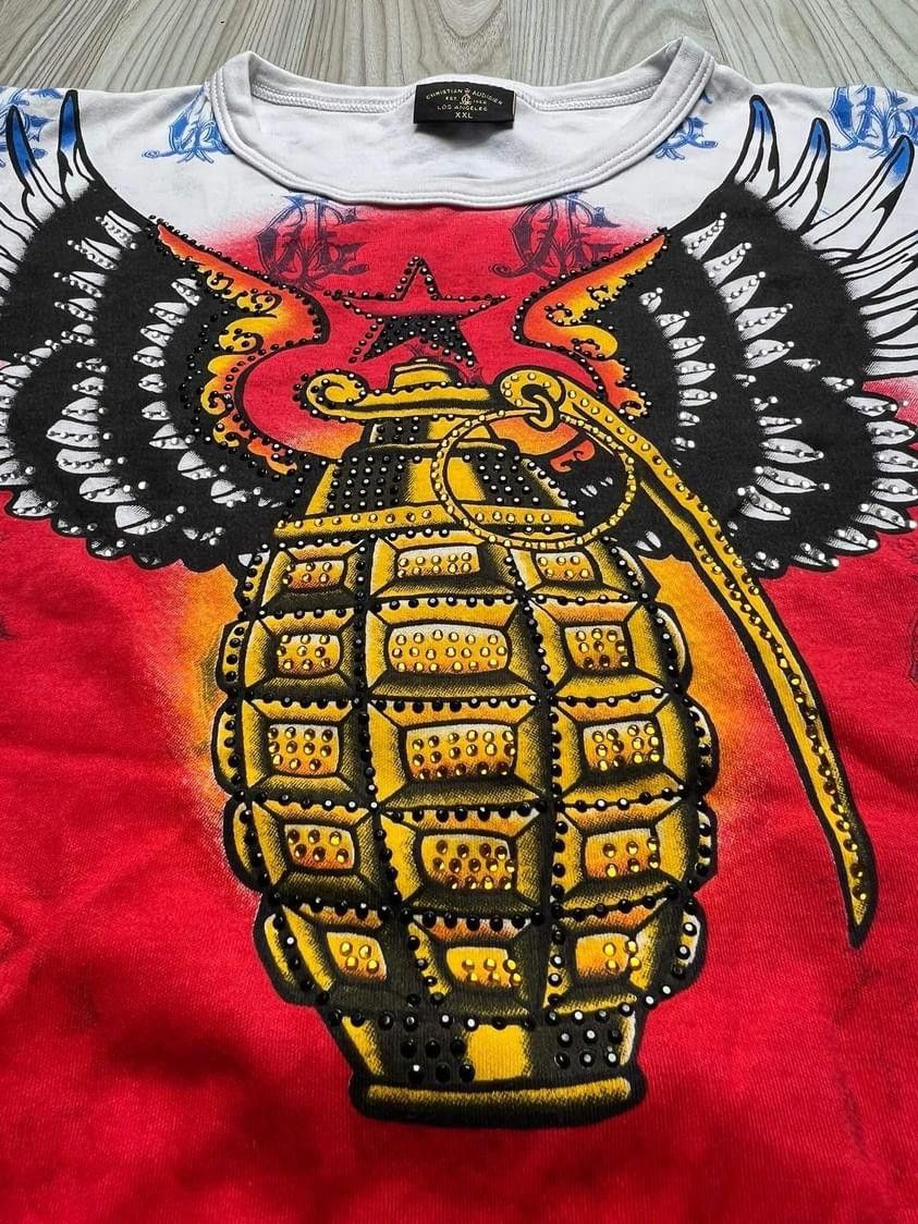 Christian Audigier Ed Hardy by Christian Audiger Y2k 💥🔥 Size US XXL / EU 58 / 5 - 10 Thumbnail