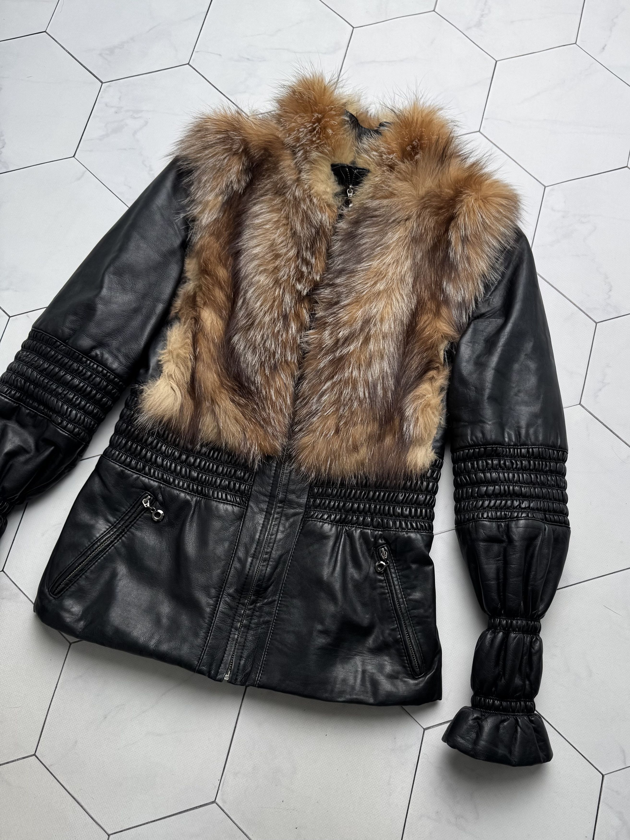 Vintage Vintage Real Lambskin Jacket With Real Fur Details E2D15 Size XS / US 0-2 / IT 36-38 - 7 Thumbnail