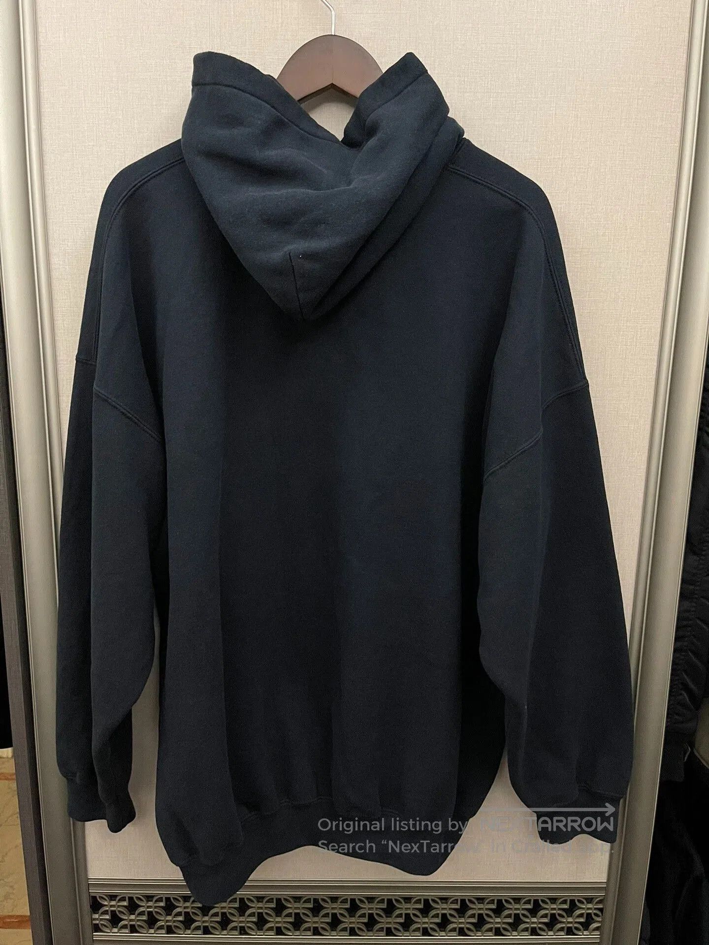 VINNY's vintage black hooded sweatshirt with logo. Size US XXL / EU 58 / 5 - 2 Thumbnail