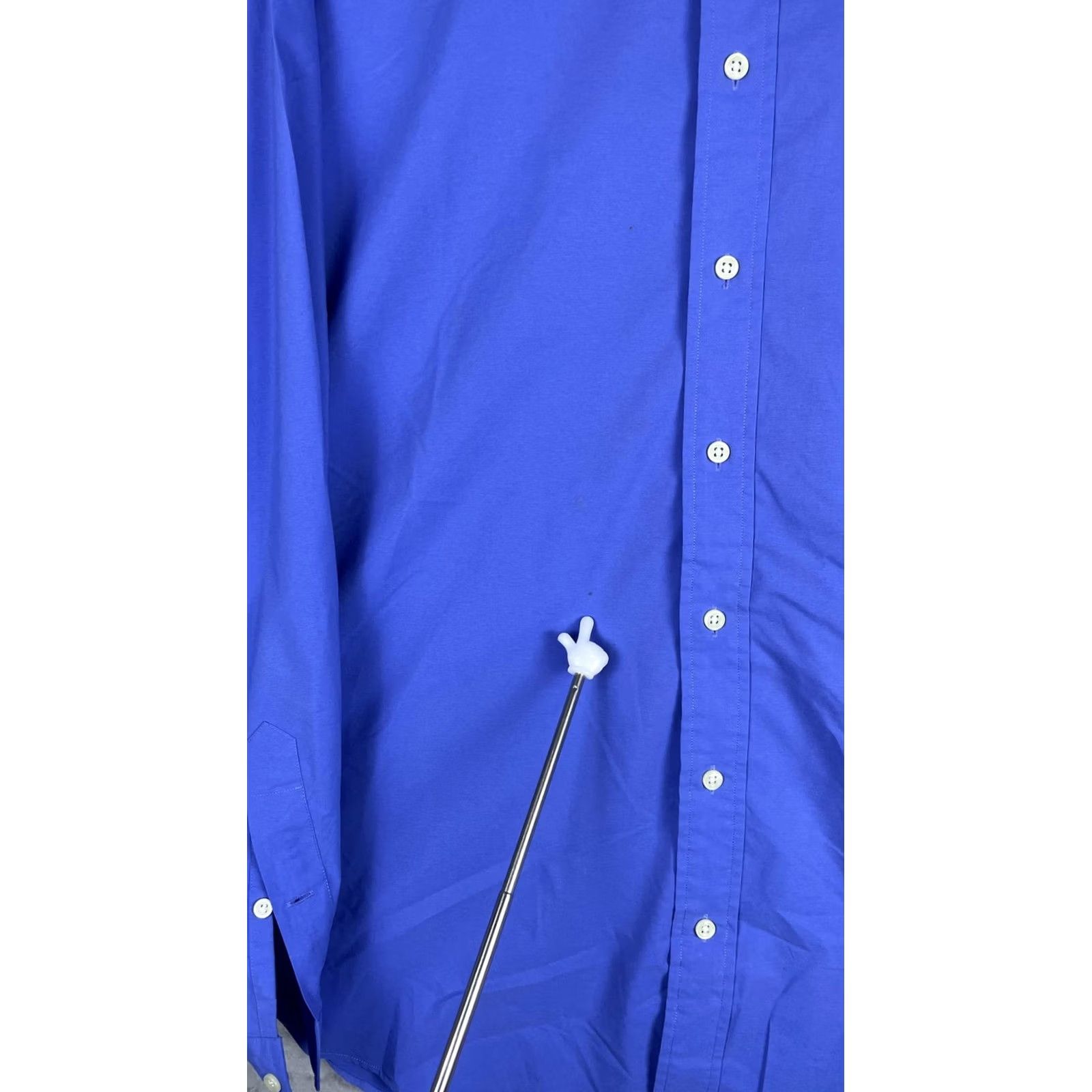 Ralph Lauren Ralph Lauren Dress Shirt Mens 1XB Big & Tall Blue Performance Classic Fit Shirt Size 46R - 3 Thumbnail