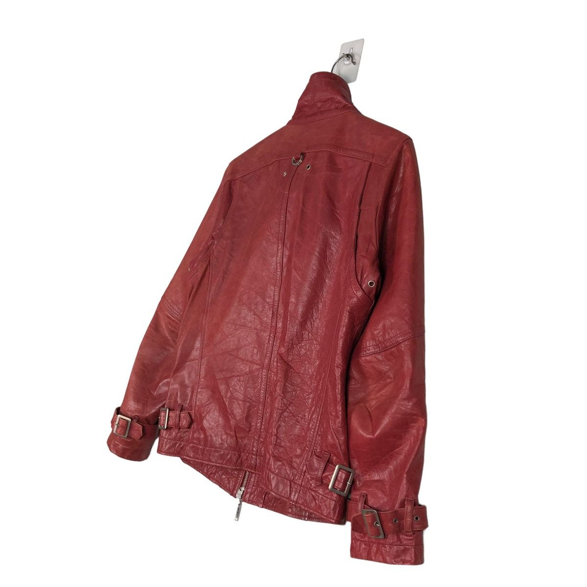Japanese Brand 🔥VINTAGE BONDAGE LEATHER BIKER JACKET ASM ISSEY MIYAKE Size US M / EU 48-50 / 2 - 10 Thumbnail