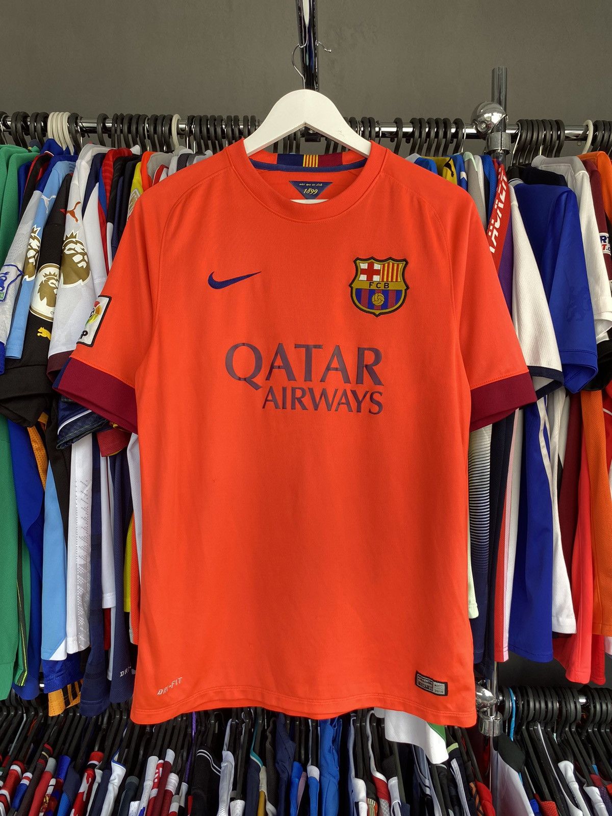Nike 2014/15 NIKE BARCELONA AWAY SOCCER FOOTBALL JERSEY SHIRT Size US M / EU 48-50 / 2 - 1 Thumbnail