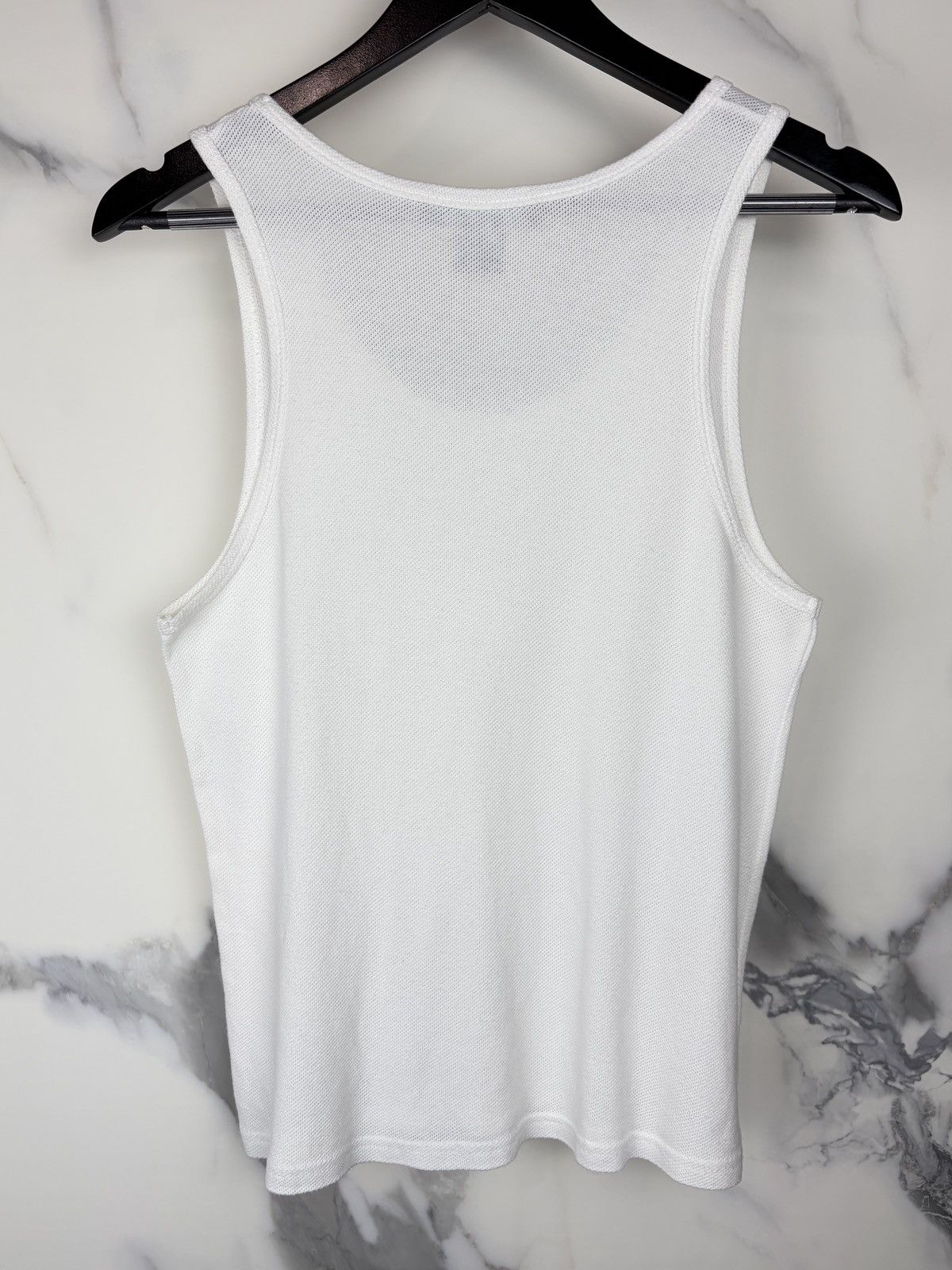 Raf Simons SS99 Raf Simons Kinetic Youth Mesh Sleeveless Tank Top White Size US M / EU 48-50 / 2 - 3 Thumbnail