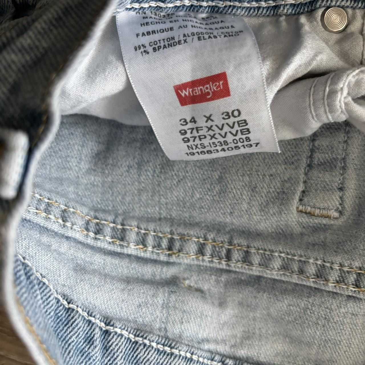 Japanese Brand Crazy Vintage Y2K/2000s Light Wash Custom Denim Jeans! 34x30 Size US 34 / EU 50 - 8 Thumbnail