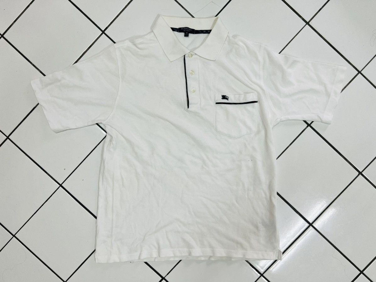 Burberry BURBERRYS POLO TSHIRT BUTTON WHITE MEDIUM ENGLAND Size US M / EU 48-50 / 2 - 4 Thumbnail