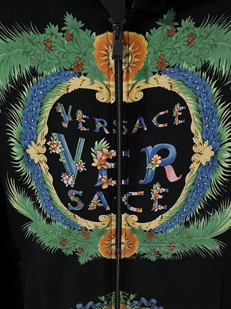 Versace Versace Printed sweatshirt jacket Size US XXL / EU 58 / 5 - 4 Thumbnail