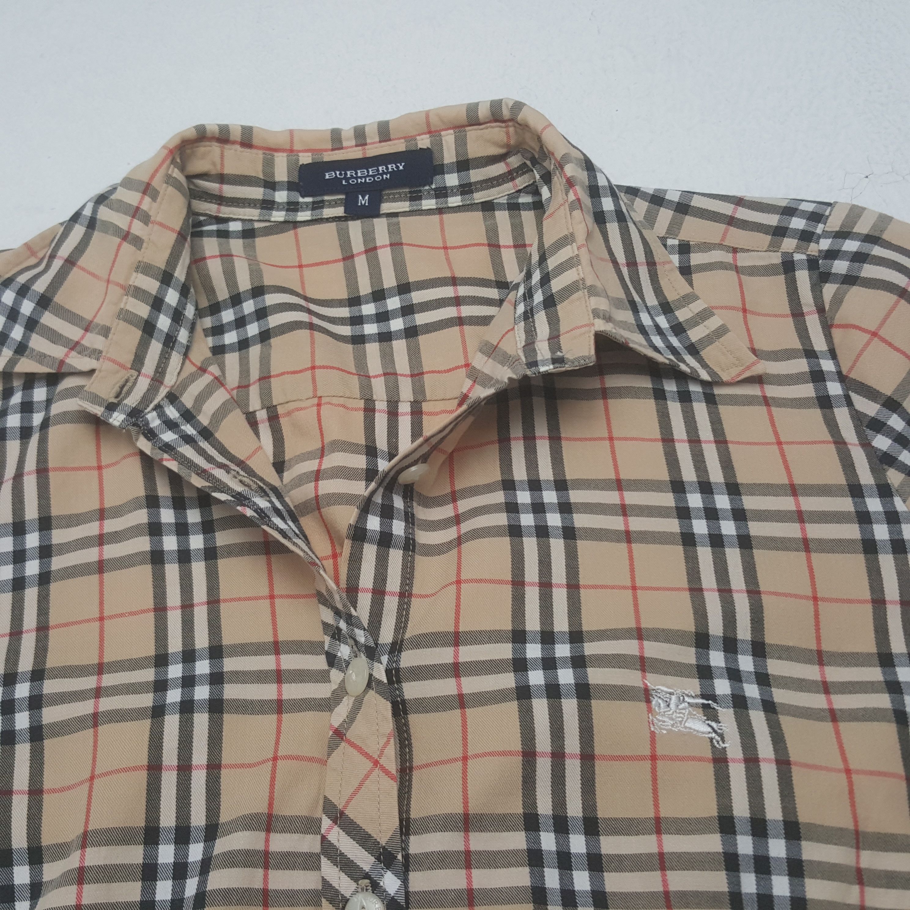 Vintage Burberry London Nova Check Shirt Button Up
