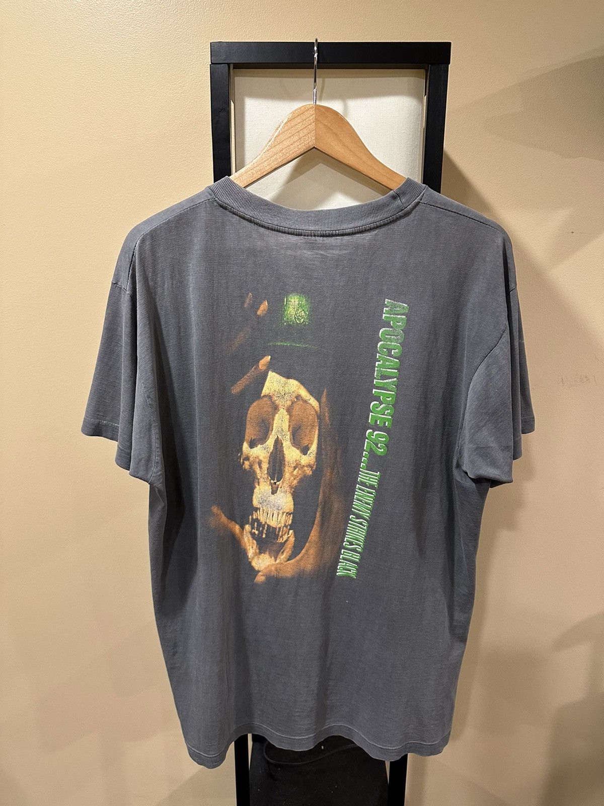 Public Enemy Vintage Public Enemy Apocalypse 1992 Grey Faded Tee Size US XL / EU 56 / 4 - 2 Thumbnail