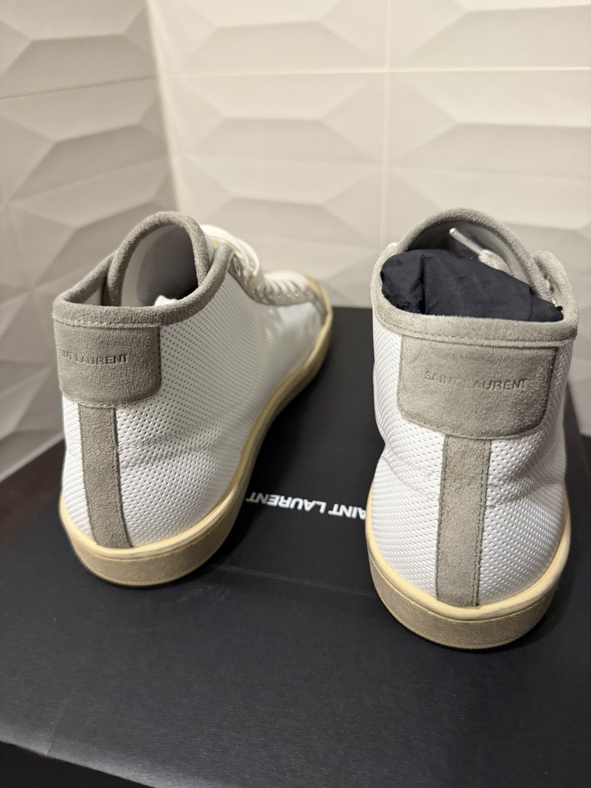 Saint Laurent Paris 🔥 Saint Laurent Paris SL39 Mid Top - Size 42 US 9 Size US 9 / EU 42 - 6 Thumbnail