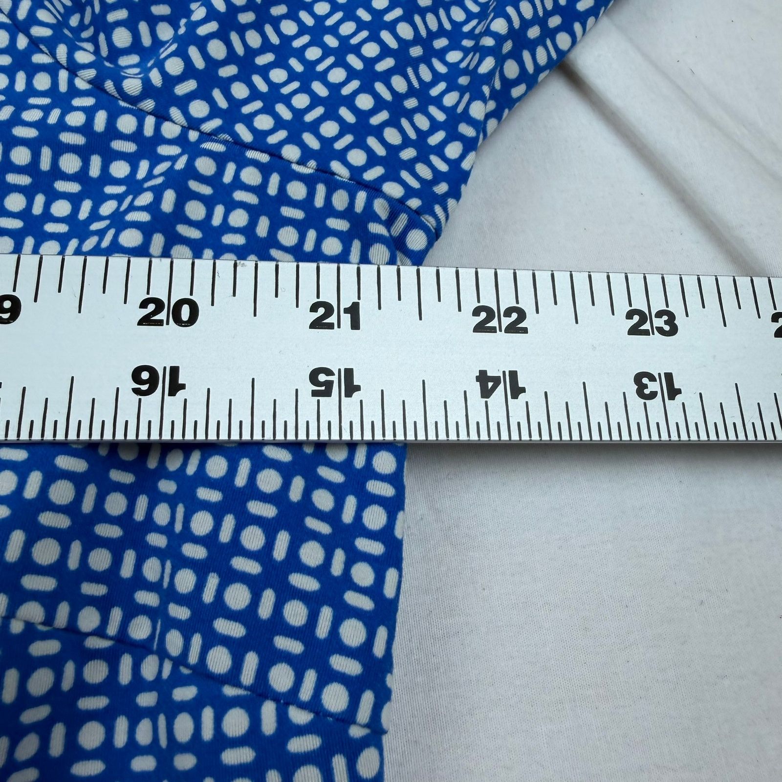 J.McLaughlin J. McLaughlin XL Blue Geometric Print Button Down Shirt Size XL / US 12-14 / IT 48-50 - 5 Thumbnail