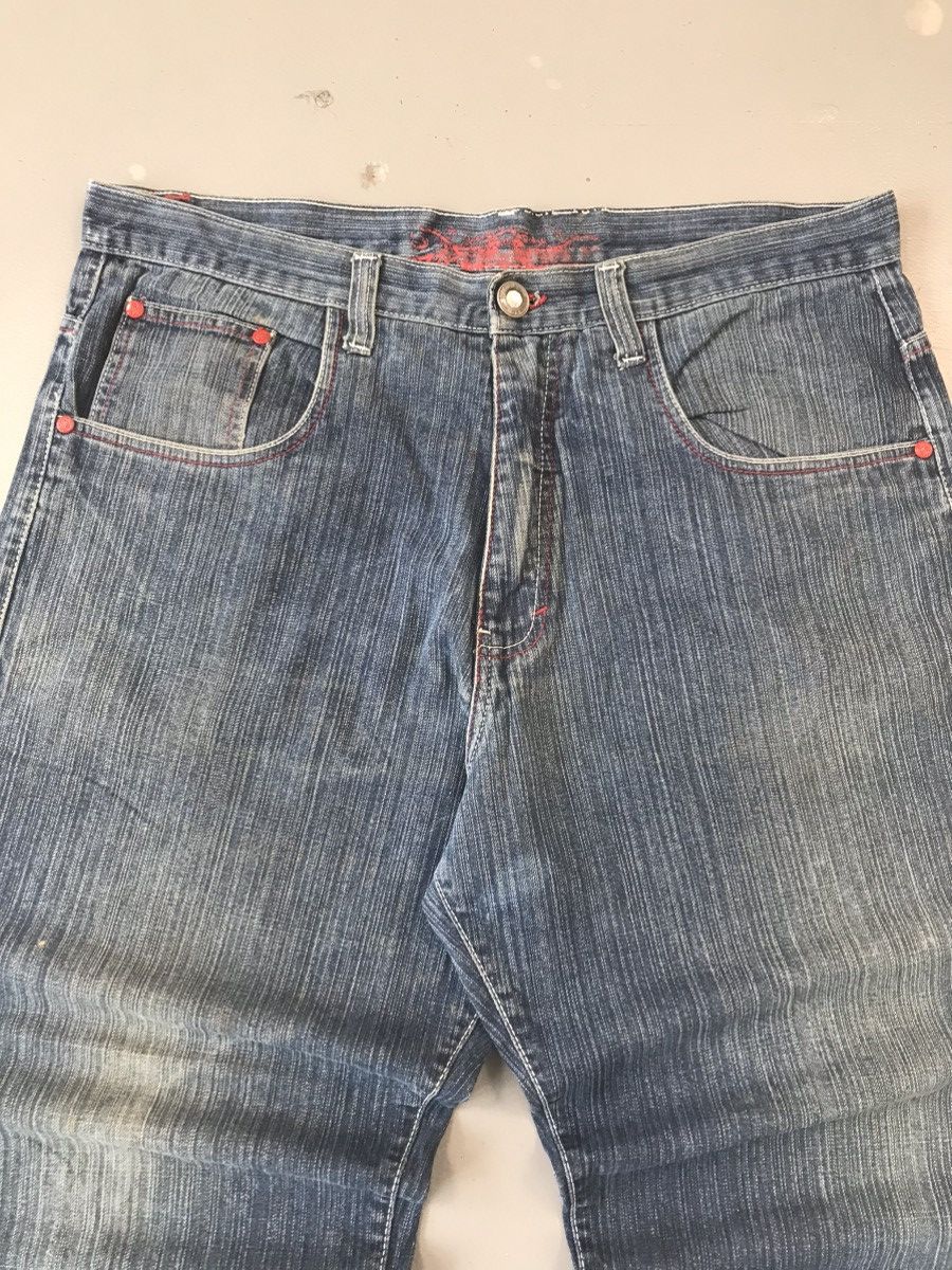 JNCO × Southpole × Vintage Vintage Y2K blue puzzle embroidered baggy fit denim Size US 40 / EU 56 - 7 Thumbnail