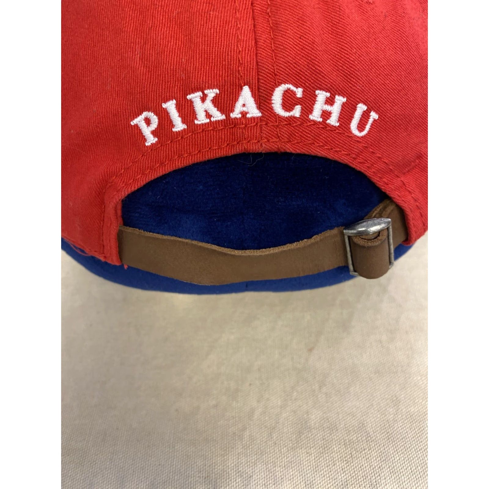 Vintage VINTAGE Pikachu Baseball Cap Men One Size Red OSFM 515 Pieces Collectible Hat Mens Size ONE SIZE - 4 Thumbnail