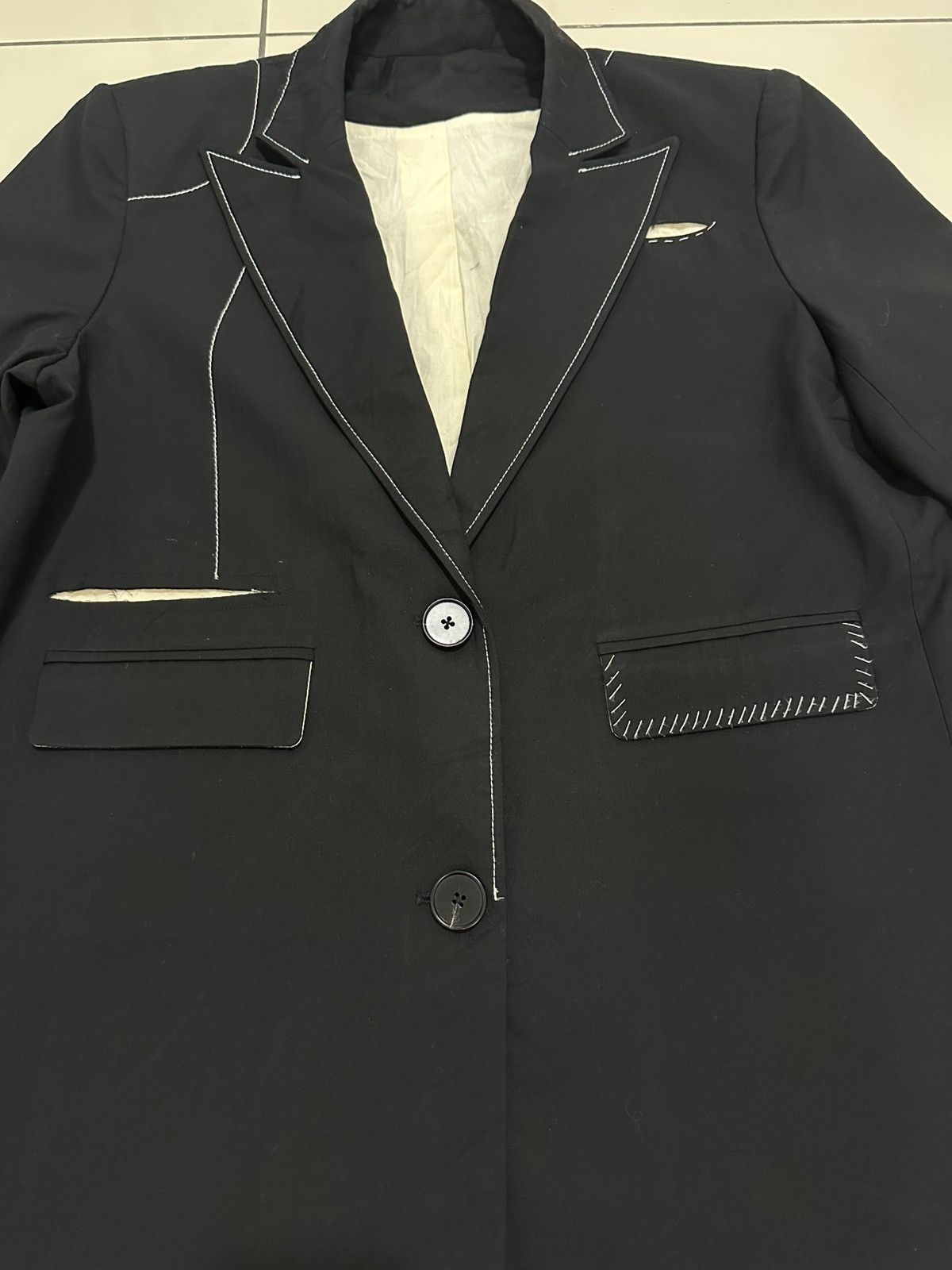 Maison Margiela Maison margiela Contrast Stitch Jacket Embroidered Poem Size S / US 4 / IT 40 - 4 Thumbnail