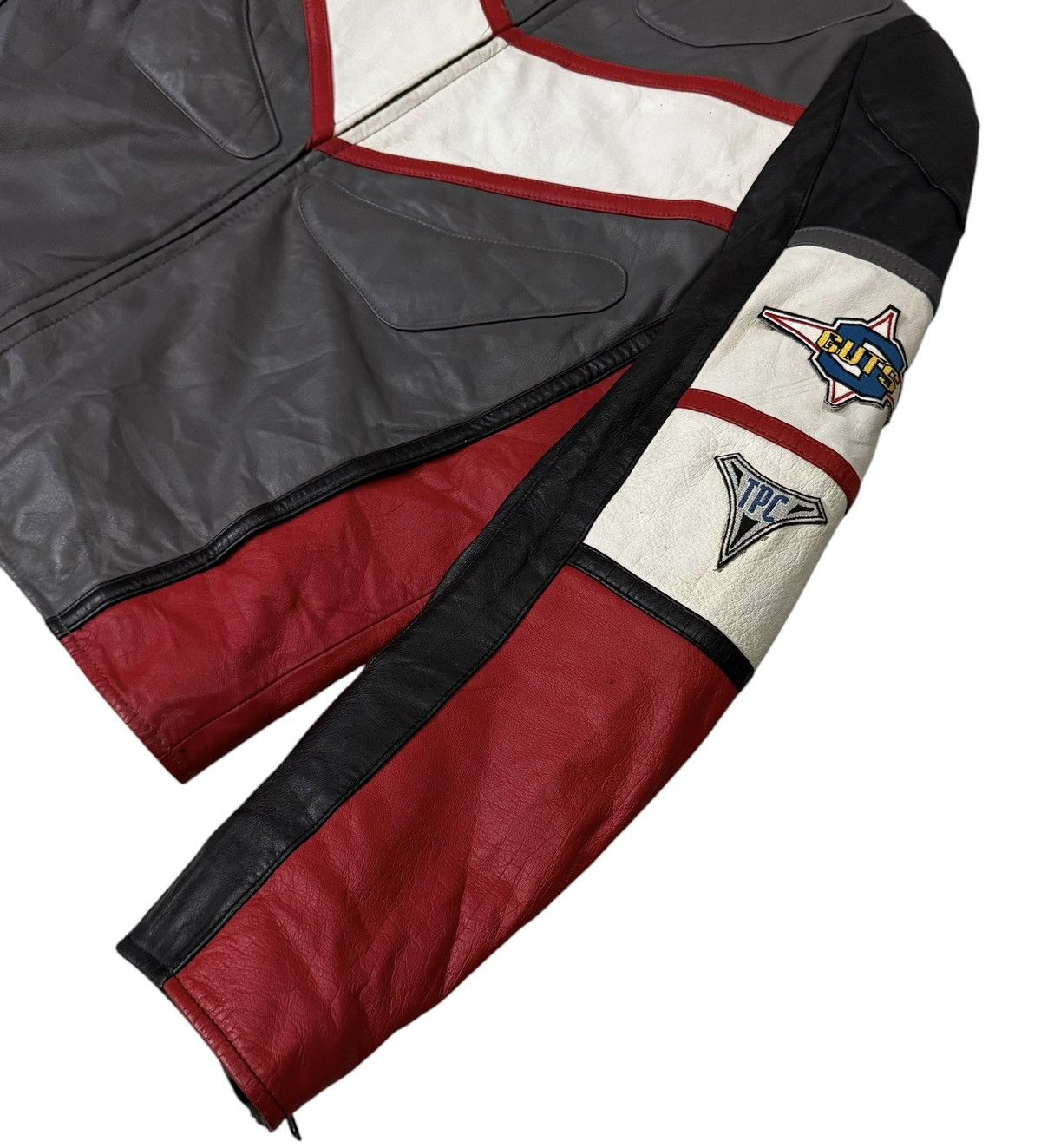 Japanese Brand Ultraman Dyna Bandai Type SG03 Combat Cowhide Leather Jacket Size US L / EU 52-54 / 3 - 12 Thumbnail