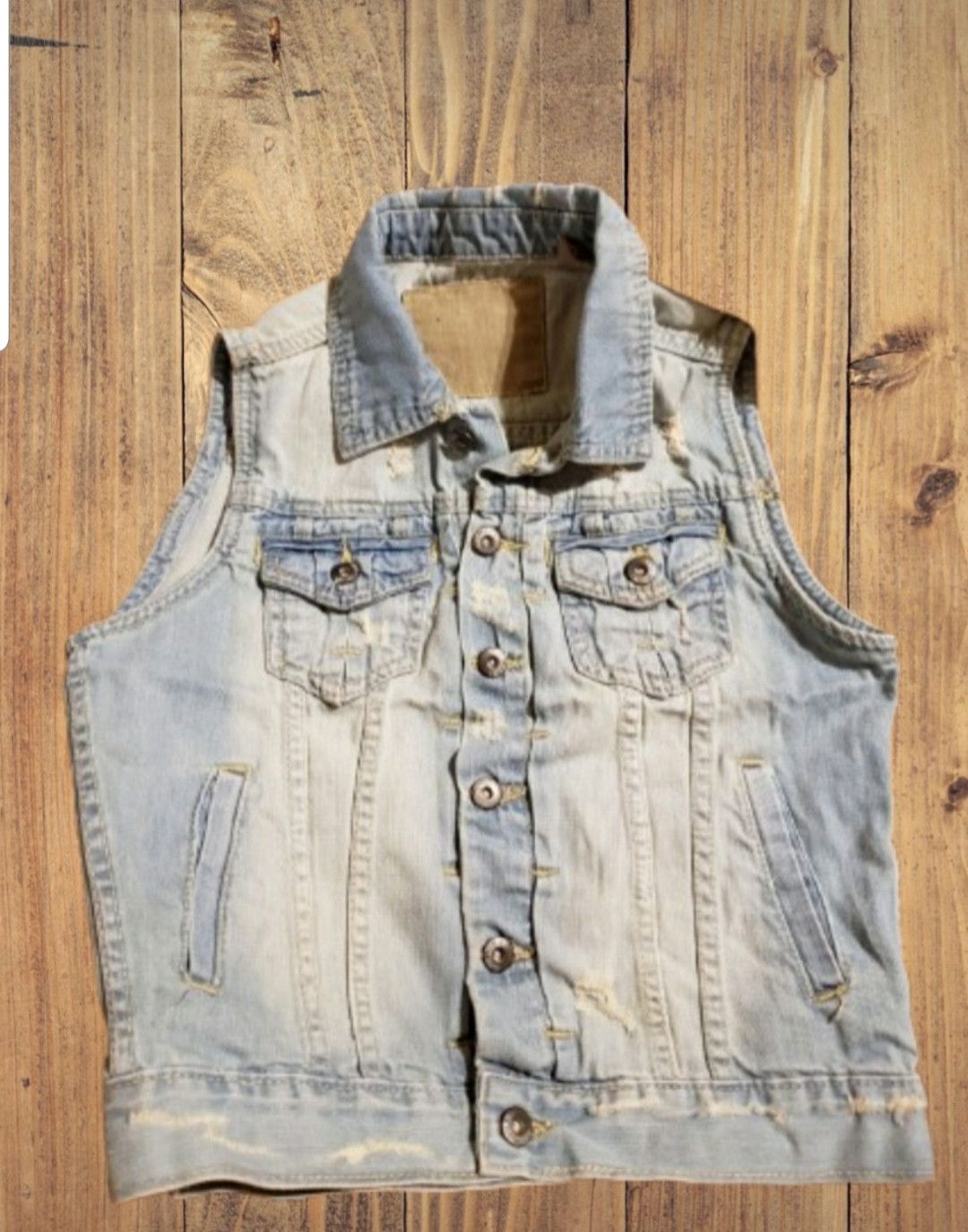 Other ESCAPISM BLUE DENIM VEST M (10-12) Y2K 90S STYLE Size M / US 6-8 / IT 42-44 - 1 Thumbnail