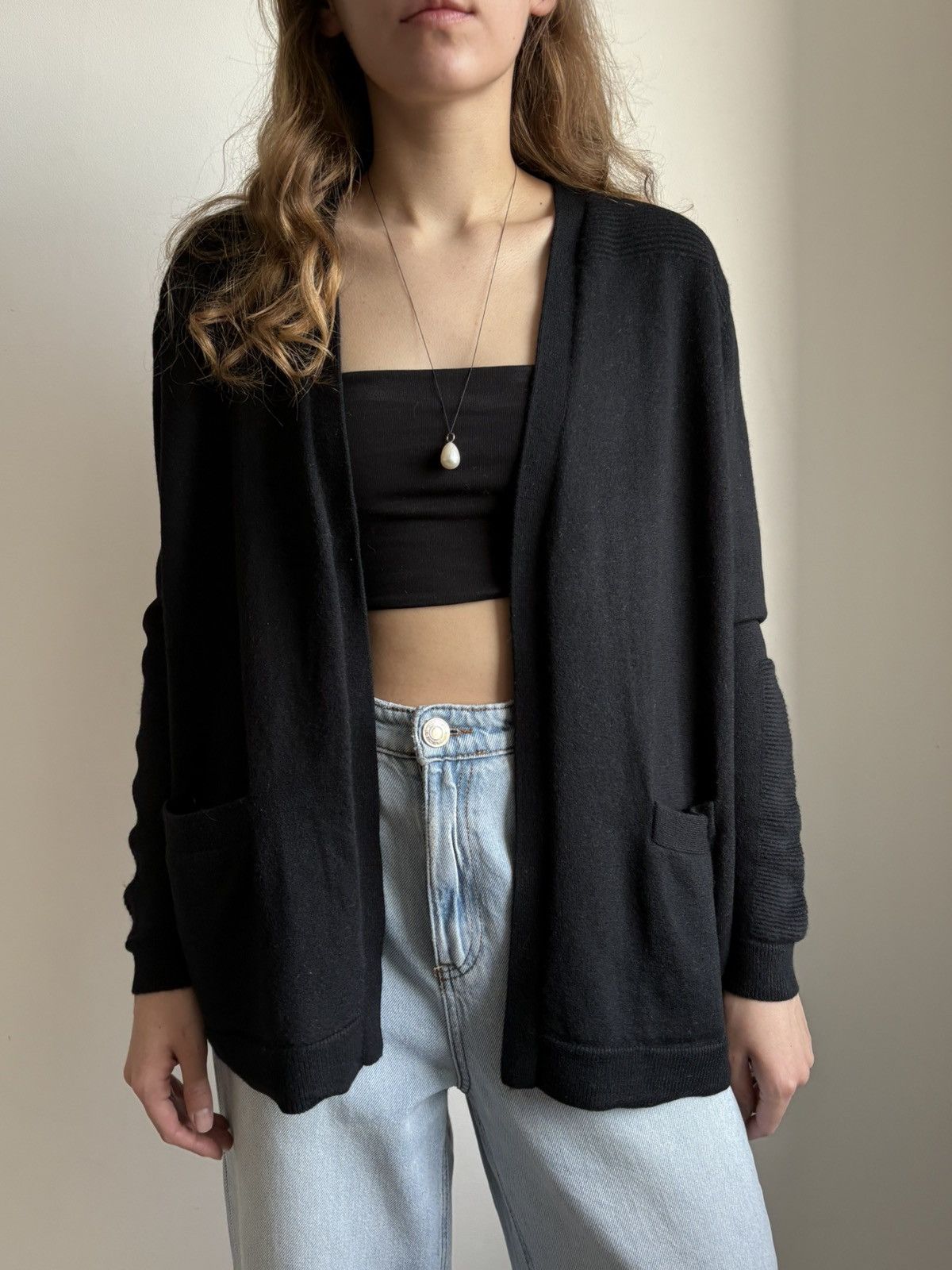 Sandro SANDRO PARIS WOMEN MERINO WOOL CARDIGAN AVANT GARDE SIZE 3 L Size L / US 10 / IT 46 - 12 Thumbnail