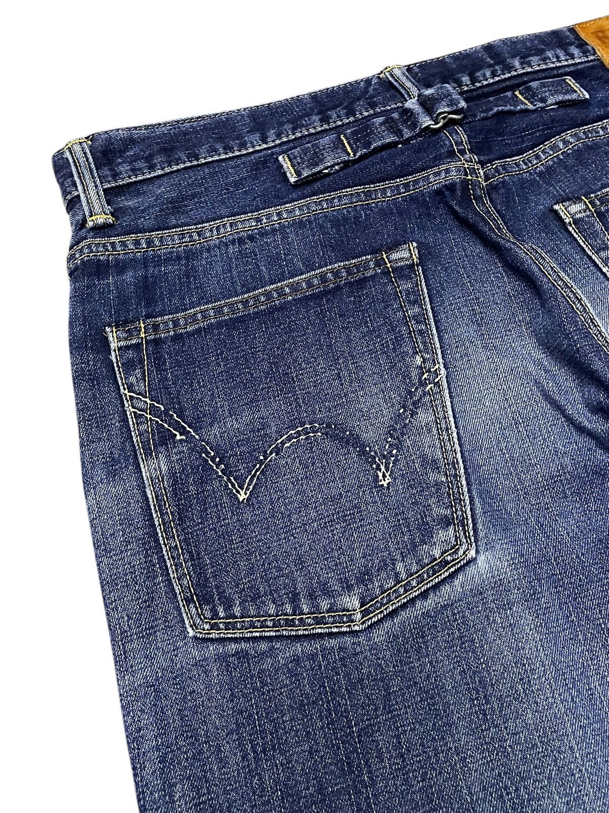 Edwin Rare Edwin 505 Z Selvedge Buckle Back Baggy Loose Jeans Size US 34 / EU 50 - 18 Thumbnail