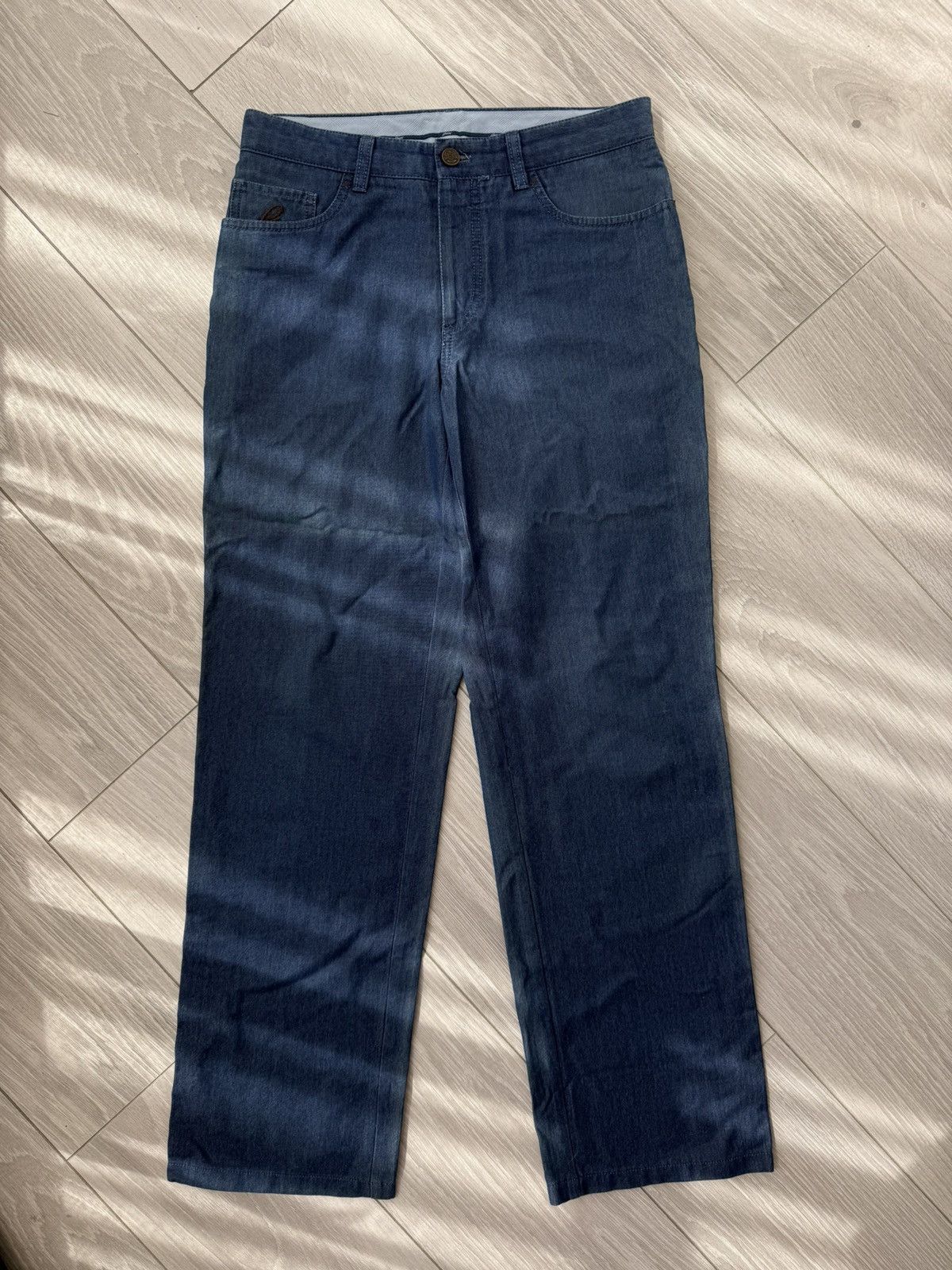 Brioni Brioni Denim Marmolada Washed Cotton Straight Luxury Jeans Size US 30 / EU 46 - 4 Thumbnail