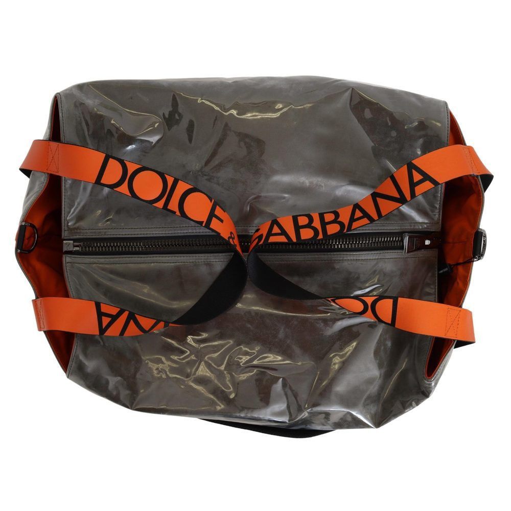 Dolce & Gabbana Dolce & Gabbana Cotton Men Large Fabric Green Shopping Tote Size ONE SIZE - 5 Thumbnail