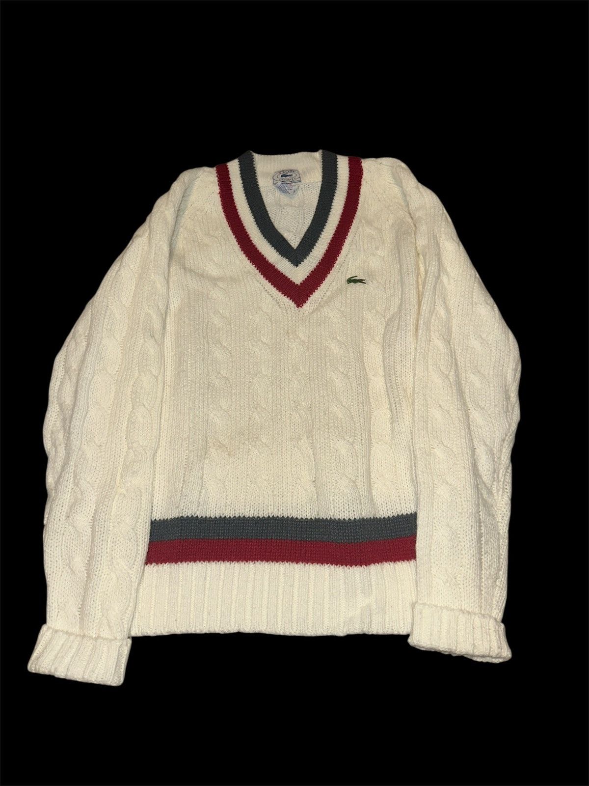 Lacoste vintage izod lacoste high quality knit sweater Size US XL / EU 56 / 4 - 1 Thumbnail
