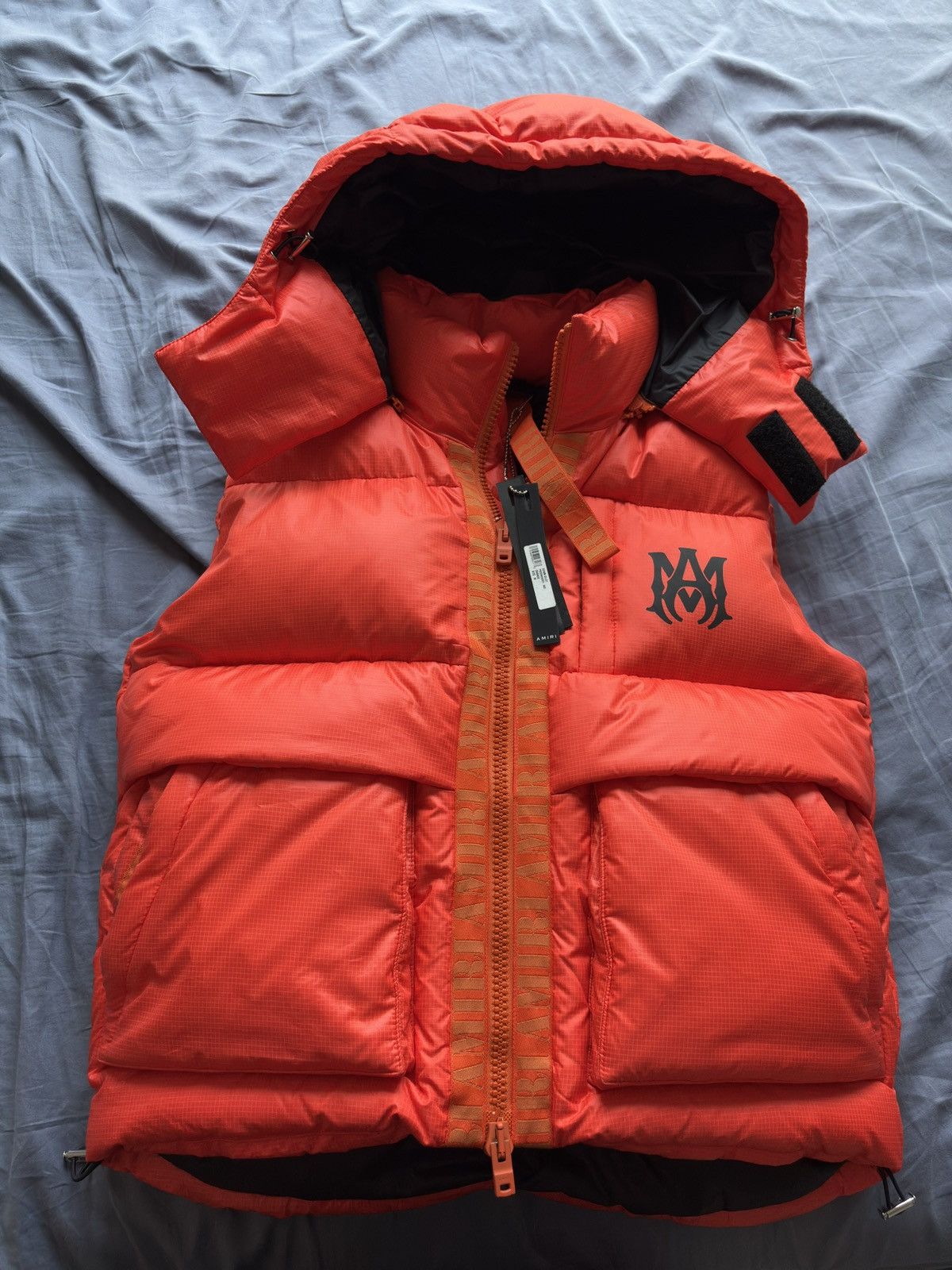 Amiri AMIRI Orange Down Gilet Padded Vest Jacket Size US M / EU 48-50 / 2 - 2 Thumbnail