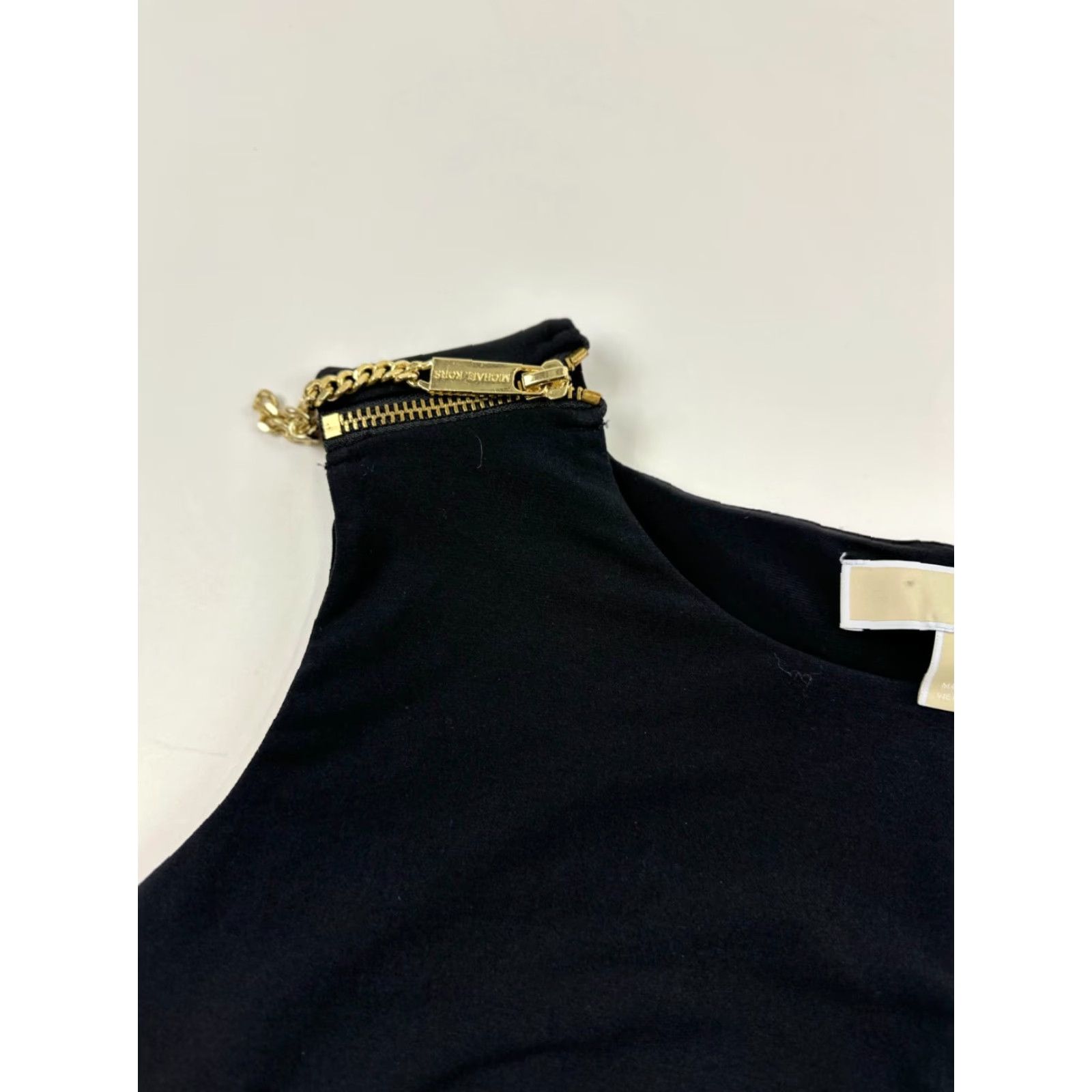 Michael Kors Michael Kors Top Womens 1X Black Sleeveless Tank Tunic Zip Round Neck Chiffon Layered Double Shoulder Polyester Machine Washable Casual 90s? Size XL / US 12-14 / IT 48-50 - 5 Thumbnail