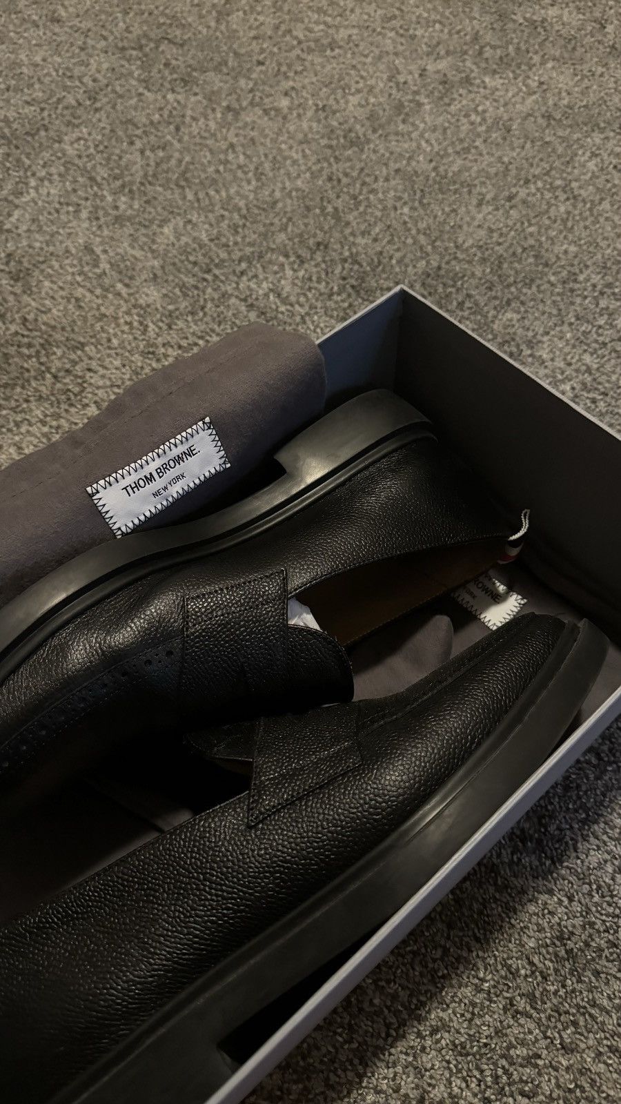 Thom Browne Exclusive Thom Browne Leather Penny Loafers Black Size US 10 / EU 43 - 6 Thumbnail