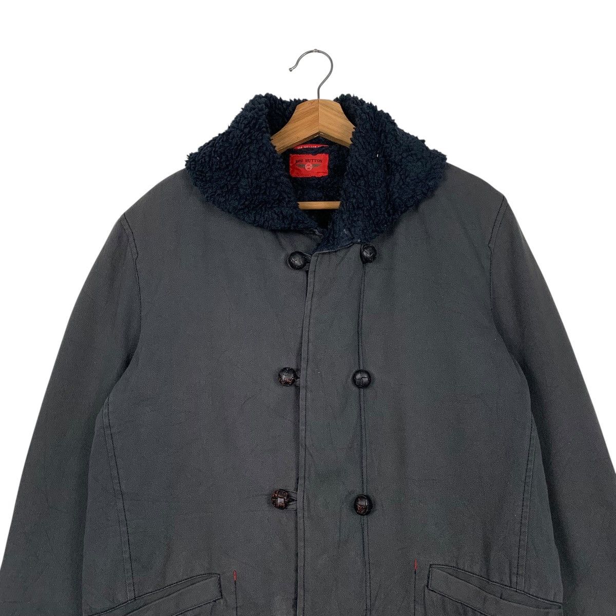Japanese Brand Japanese Brand Red Button Double Breasted Jacket Size US M / EU 48-50 / 2 - 2 Thumbnail