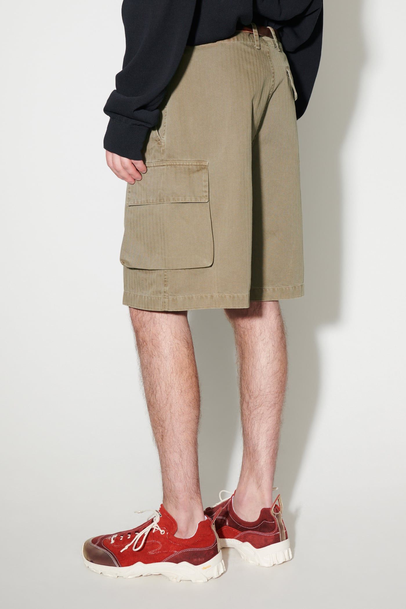 Our Legacy SS24 Our Legacy Mount Shorts Uniform Olive Herringbone $440 Size US 34 / EU 50 - 5 Thumbnail