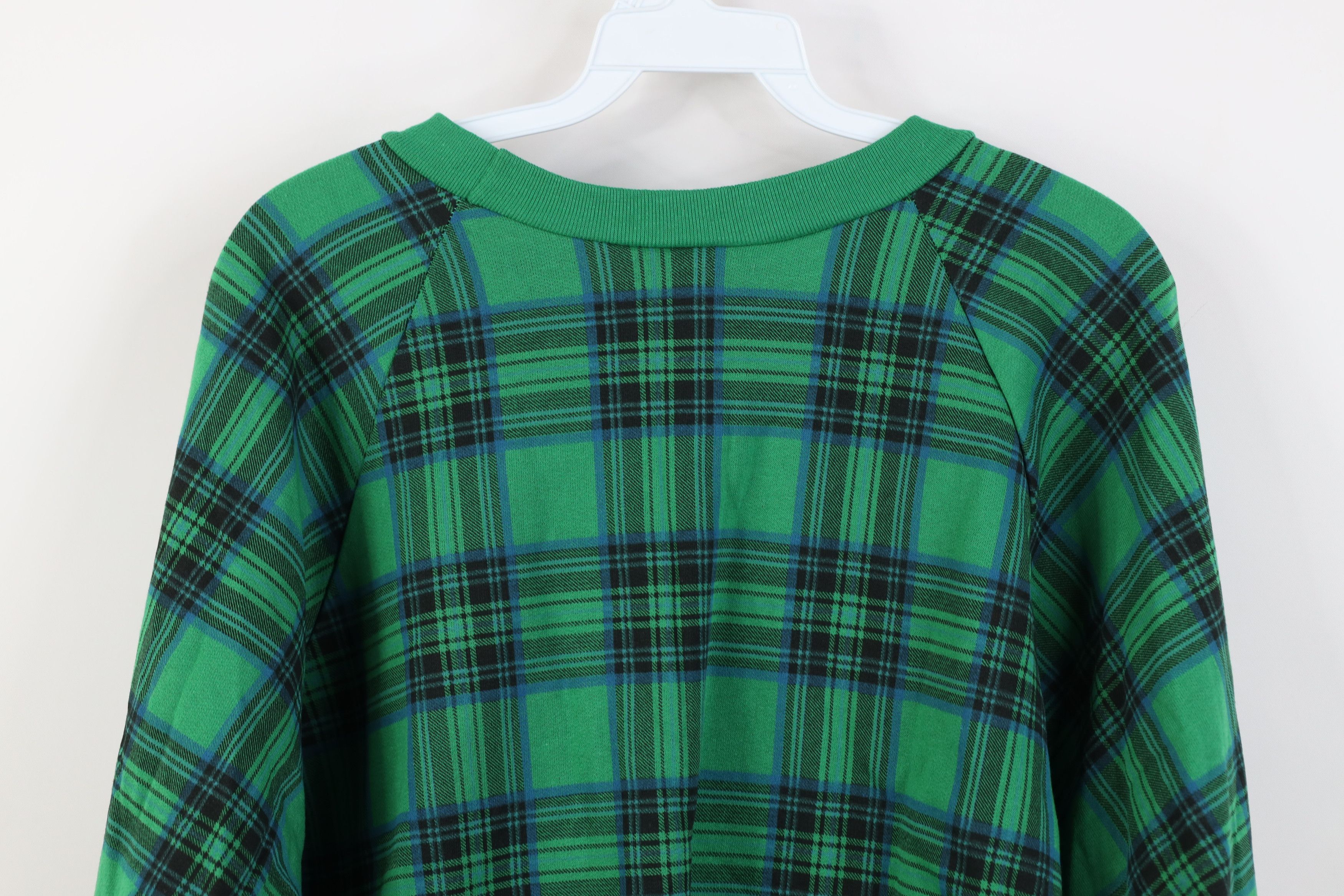 Vintage Deadstock Vintage 90s Streetwear Crewneck Sweatshirt Plaid Size M / US 6-8 / IT 42-44 - 10 Thumbnail