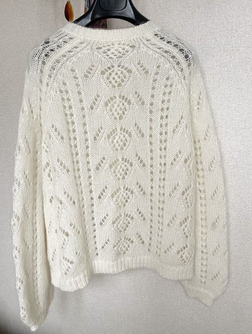 Sezane La Maille Sezane Paris Wool and Kid Mohair Cardigan Size S / US 4 / IT 40 - 7 Thumbnail