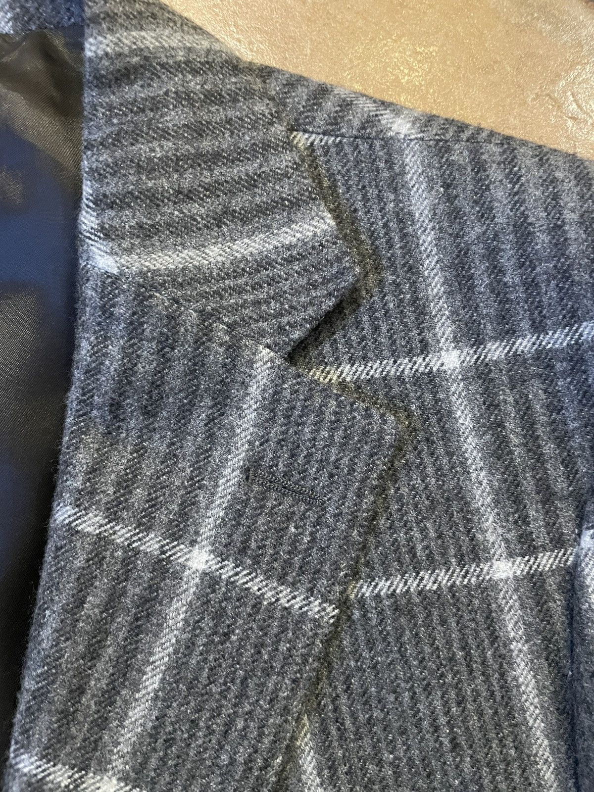 Paul Stuart Windowpane Check Soft Wool Jacket Size 42R - 2 Thumbnail