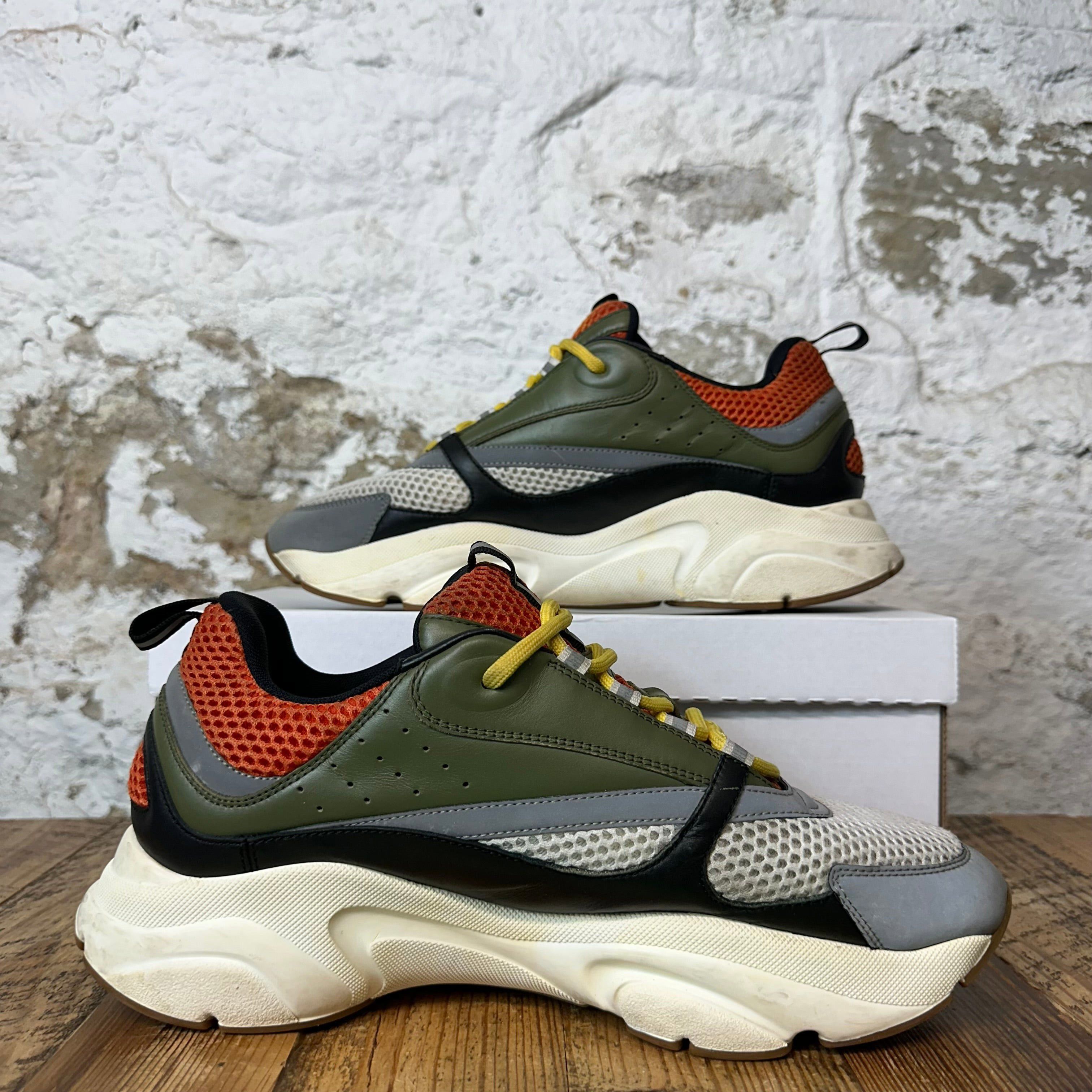 Dior Dior B22 Green Orange White Sneaker Sz 12 (45) Size US 12 / EU 45 - 2 Thumbnail